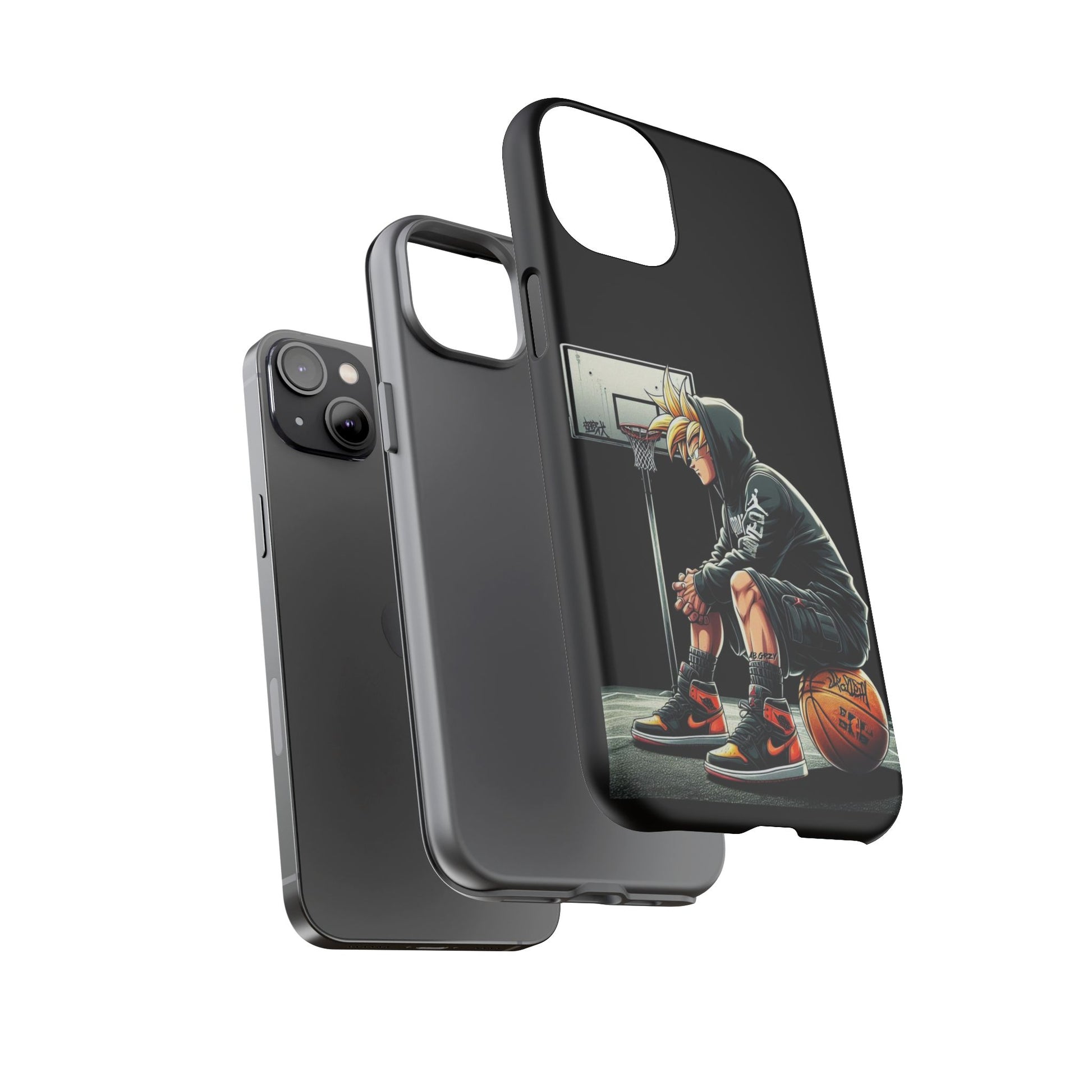 Son Goku Basketball Tough Cases for iPhones, Samsung, and Pixel