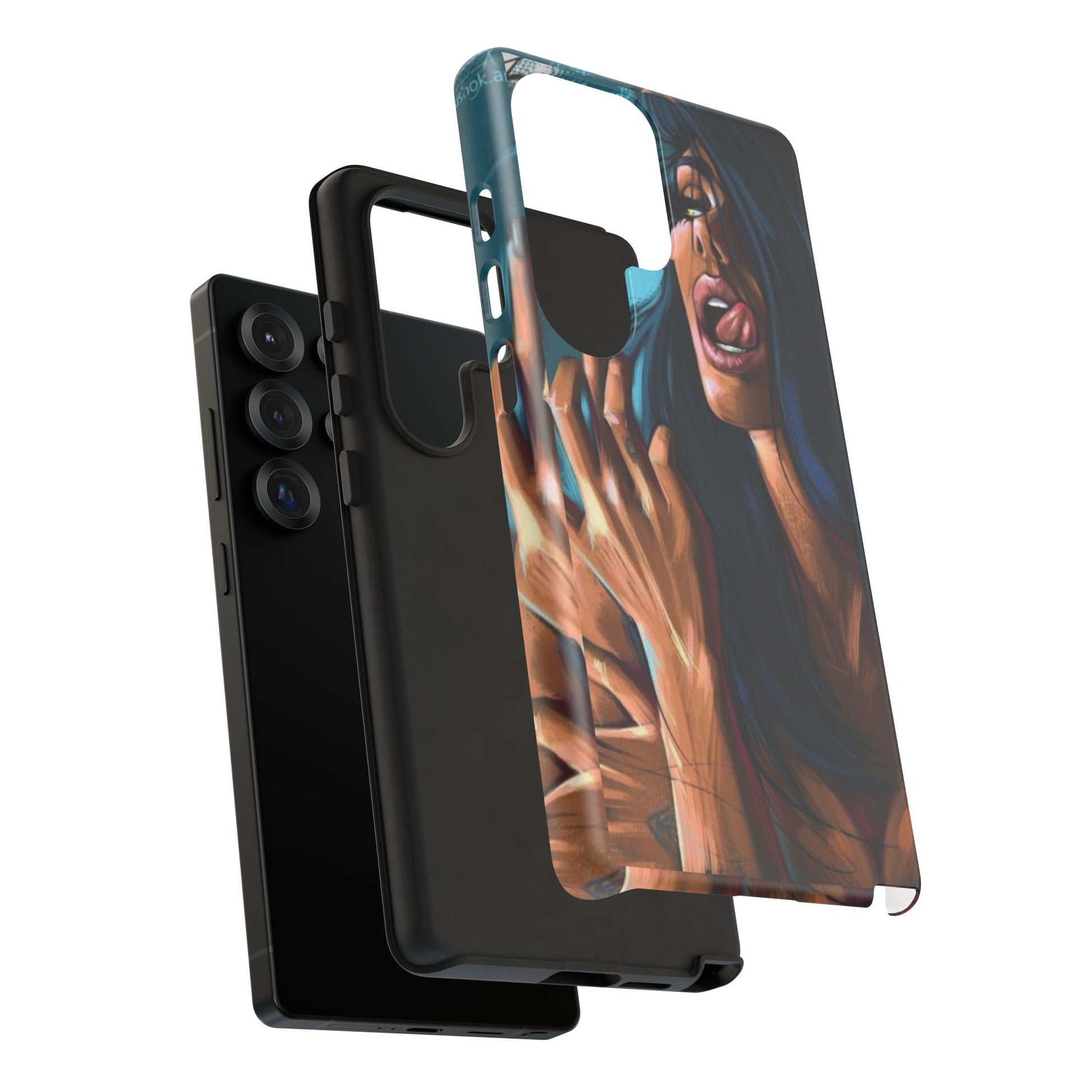 Tough Girl Theme Urban Design Cases for iPhones, Samsung, and Pixel