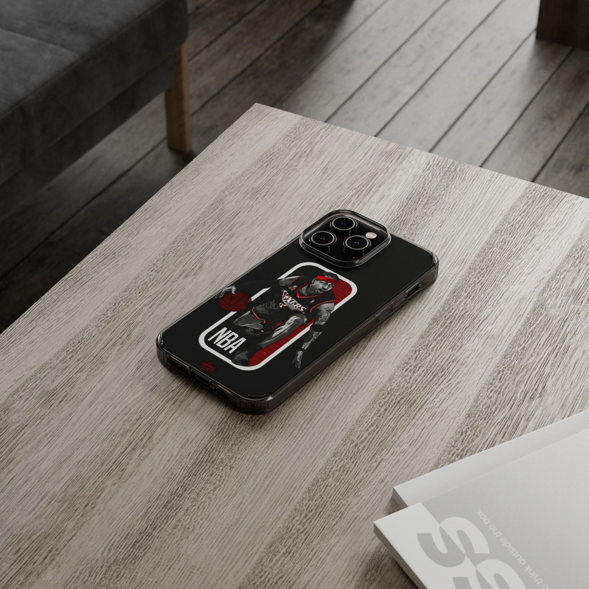 Iverson Ballin' themed Basketball Inspired design Clear Phone Cases