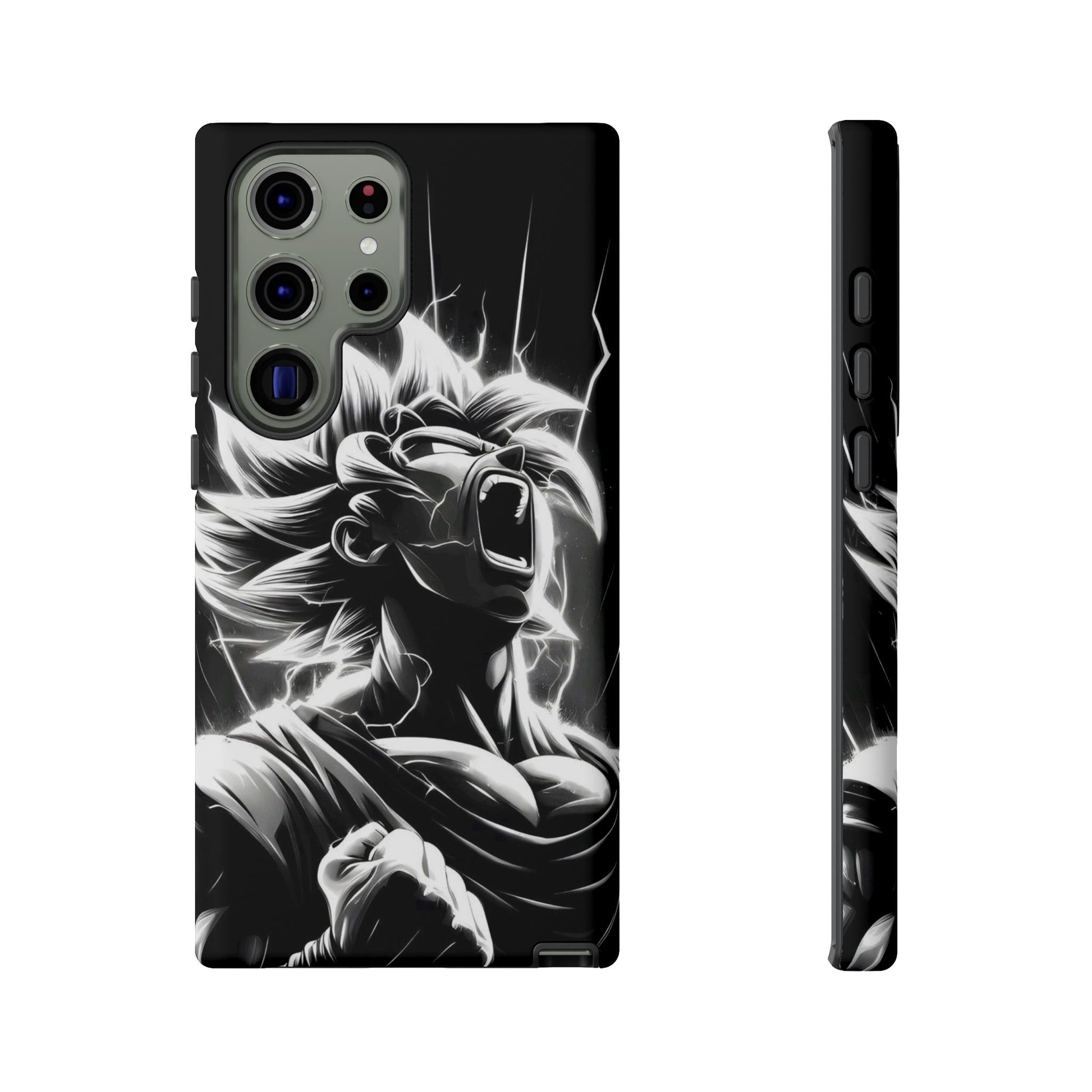 Anime Saiyan Rage Dragon ball Z Tough Cases for iPhones, Samsung, and Pixel