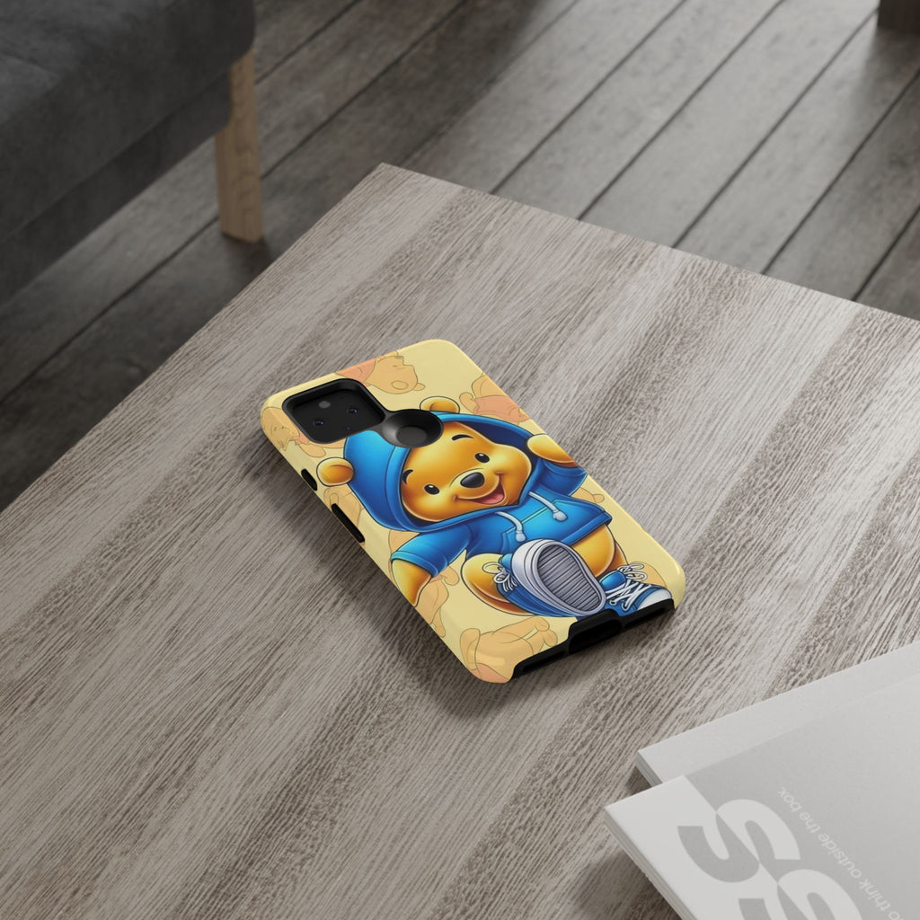 Cute Pooh Bear Phone Case, Tough Case