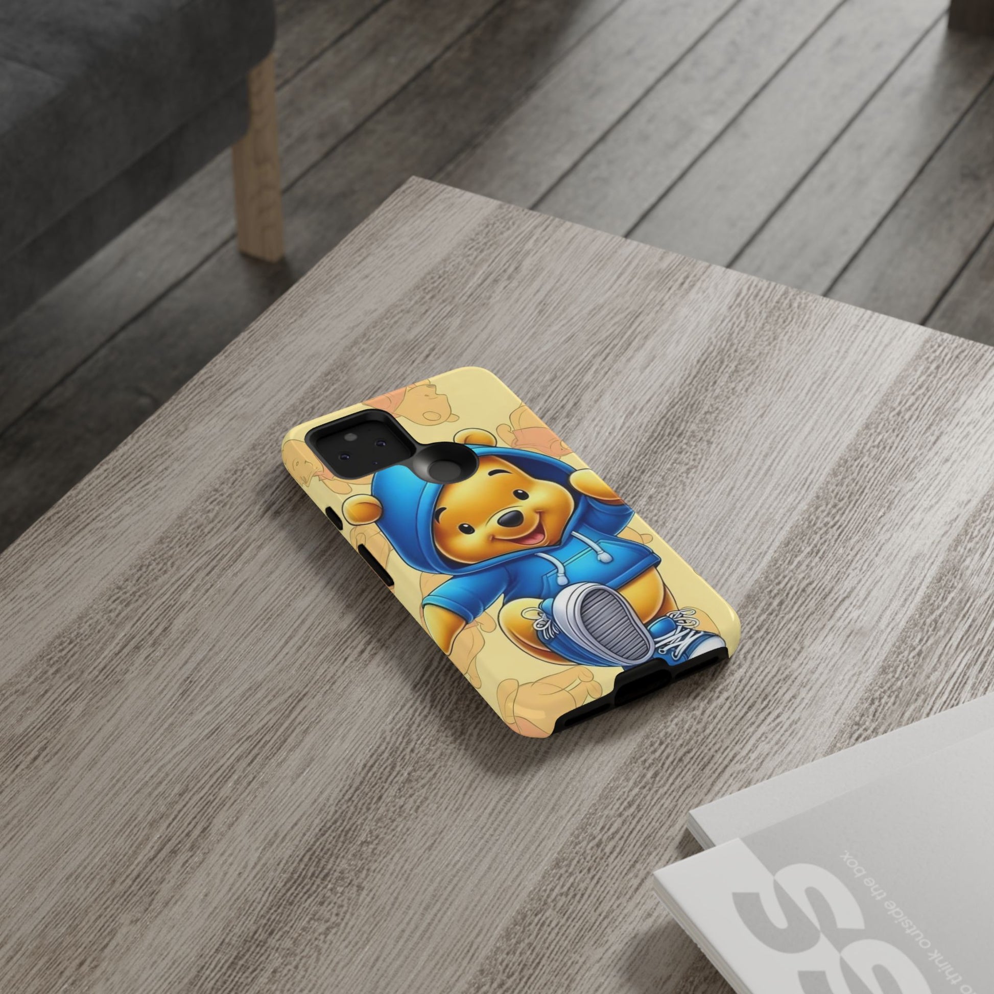 Cute Pooh Bear Phone Case, Tough Case