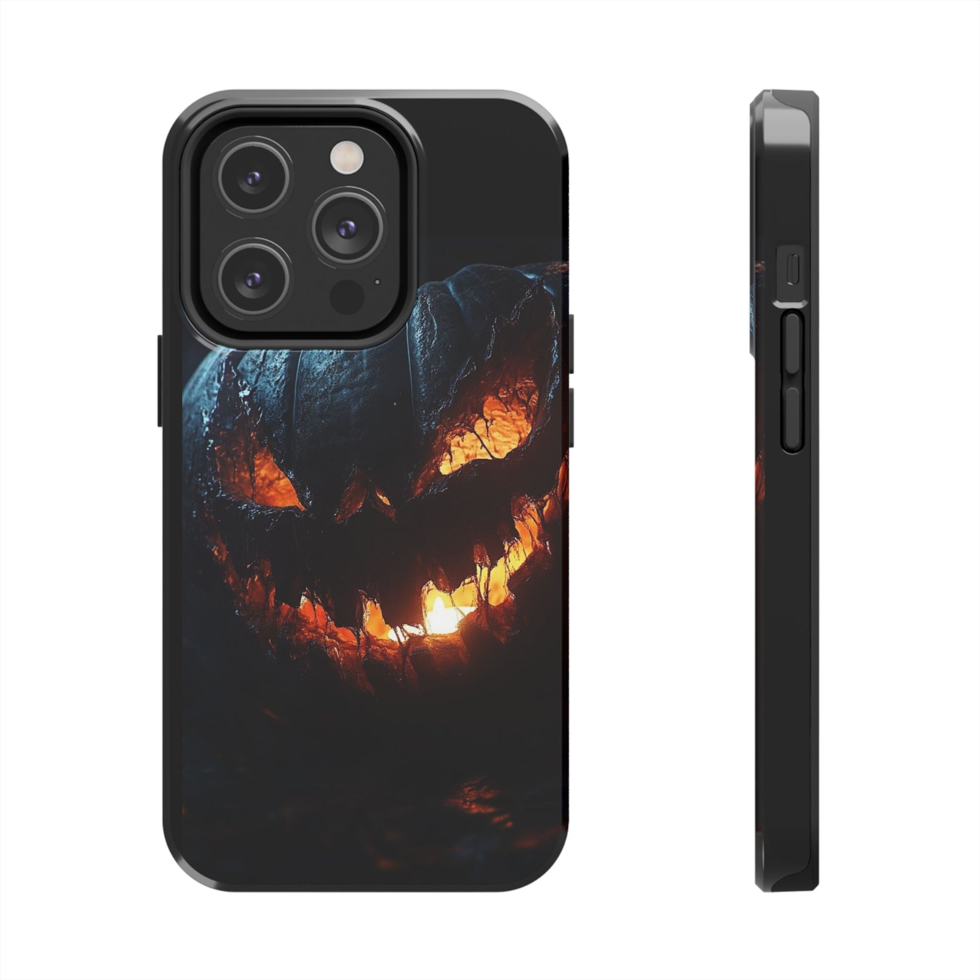 Scary Pumpkin Halloween Theme Phone Cases for iPhones & Samsung Phones