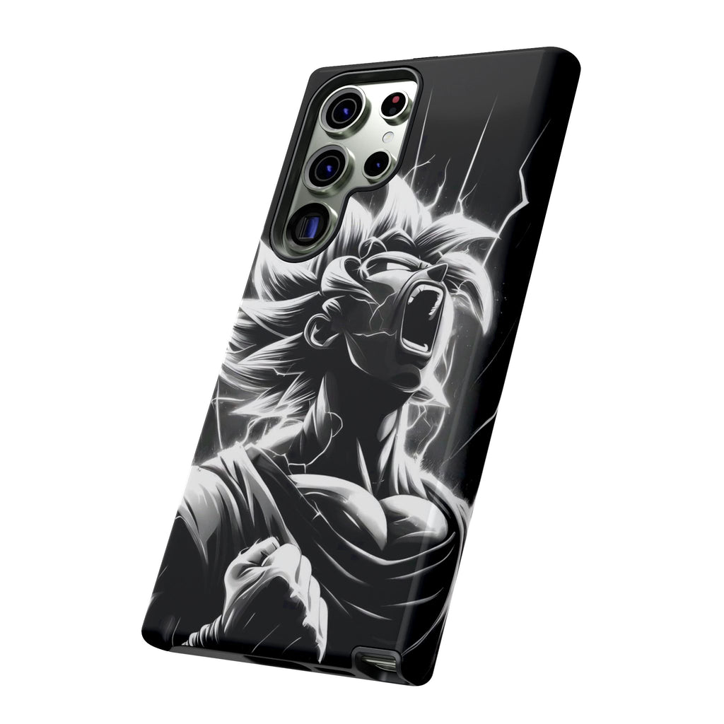 Anime Saiyan Rage Dragon ball Z Tough Cases for iPhones, Samsung, and Pixel