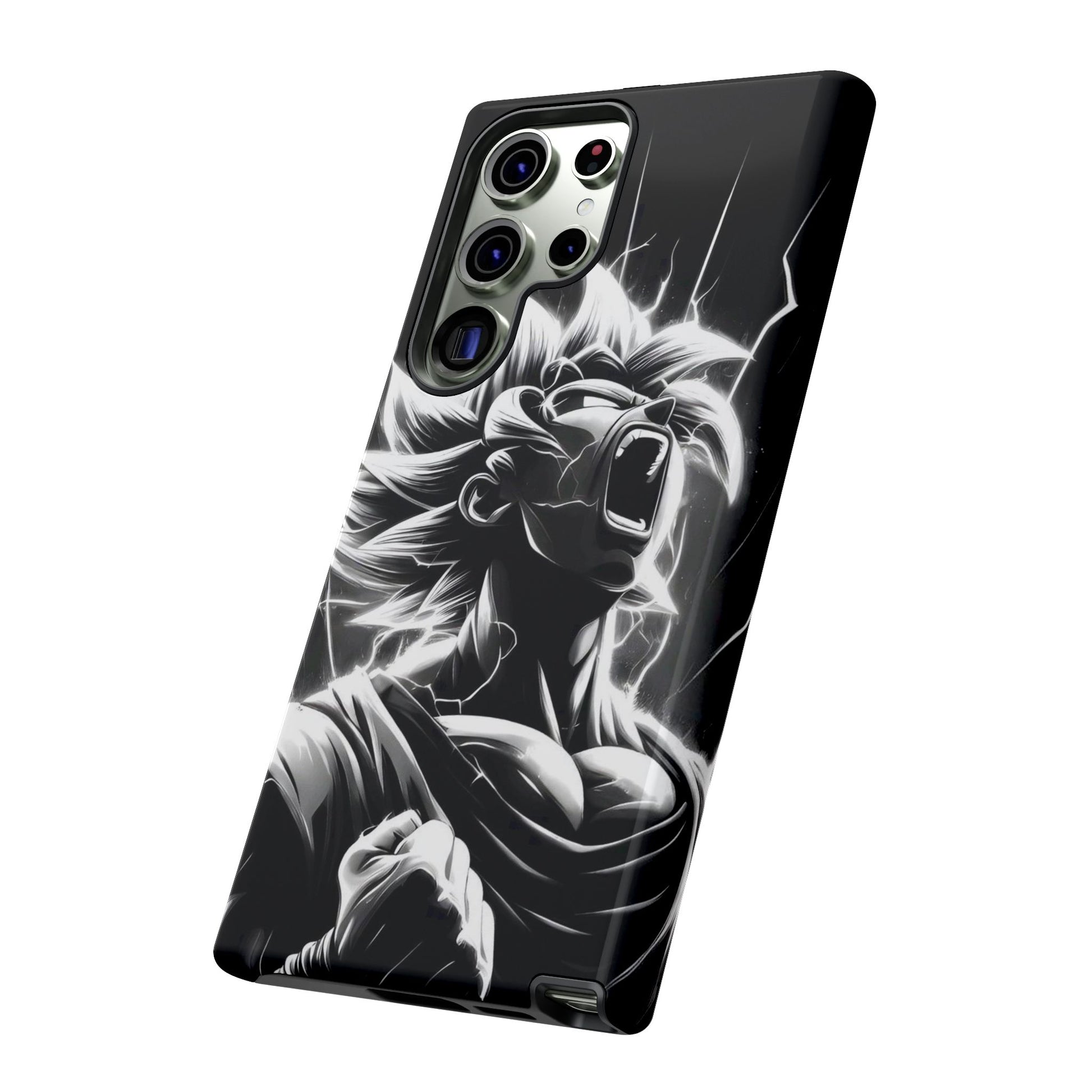 Anime Saiyan Rage Dragon ball Z Tough Cases for iPhones, Samsung, and Pixel