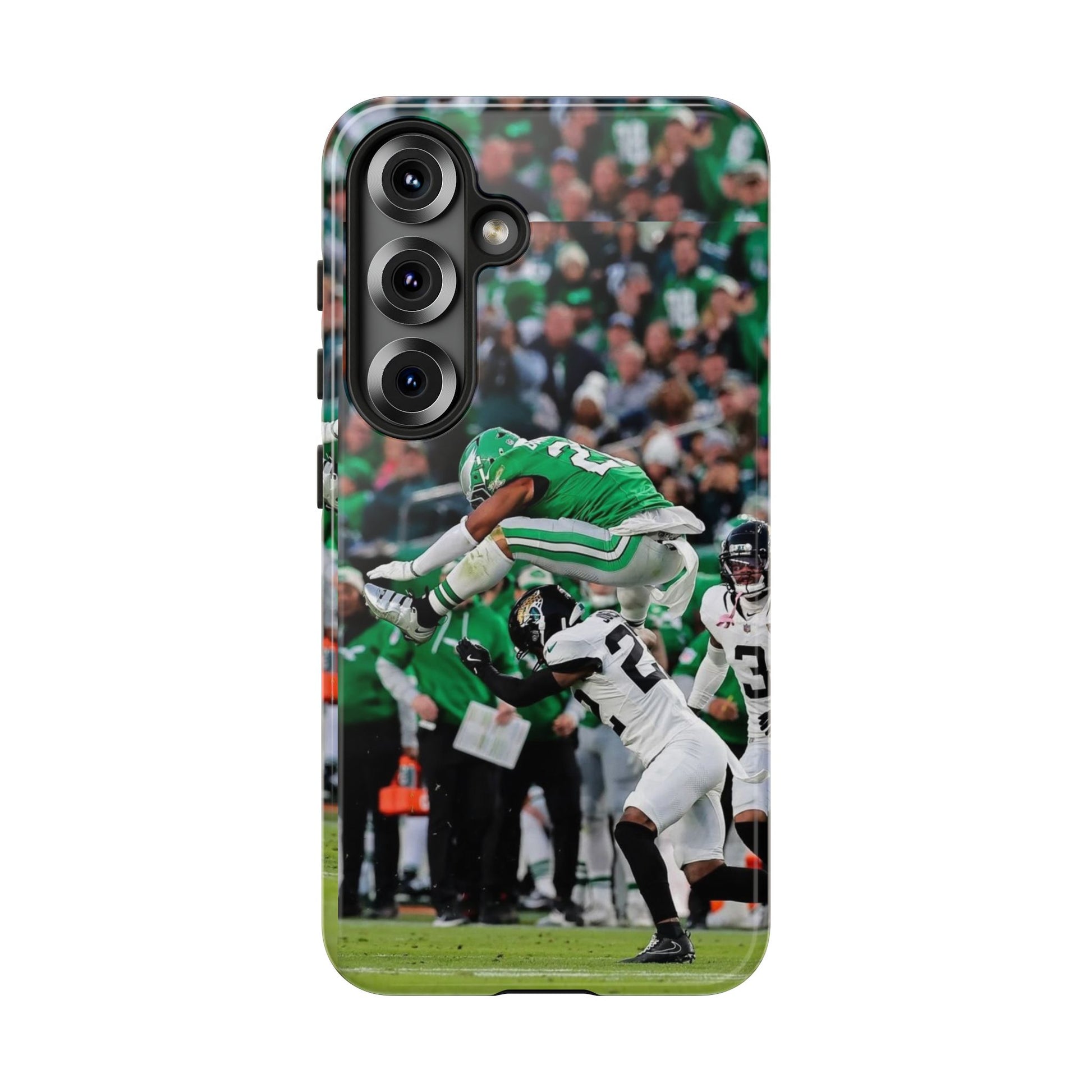 Saquon Barkley The Huddle Eagles Football Tough Cases for iPhones, Samsung, and Pixel