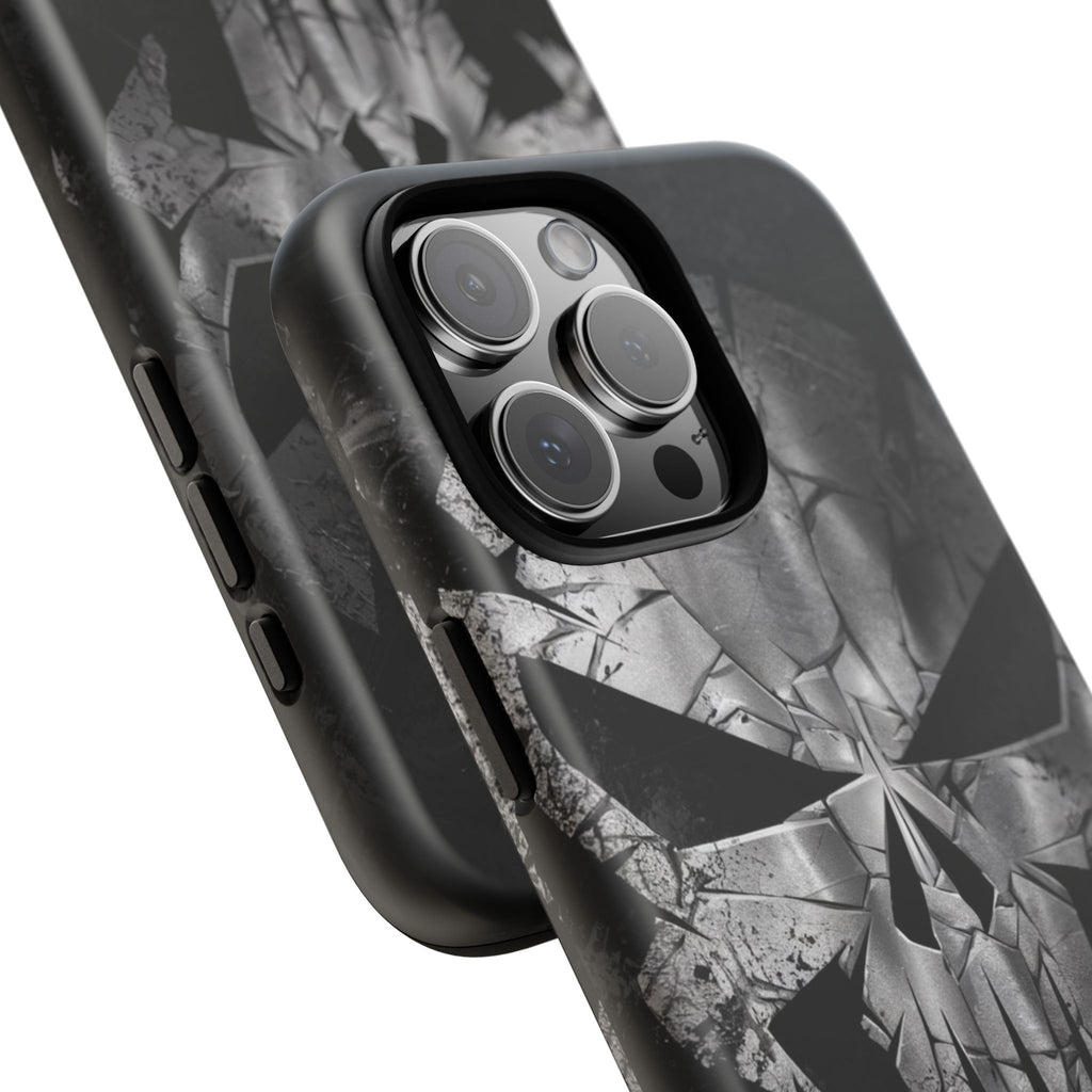 The Punisher Logo Art Tough Cases for iPhones, Samsung, and Pixel