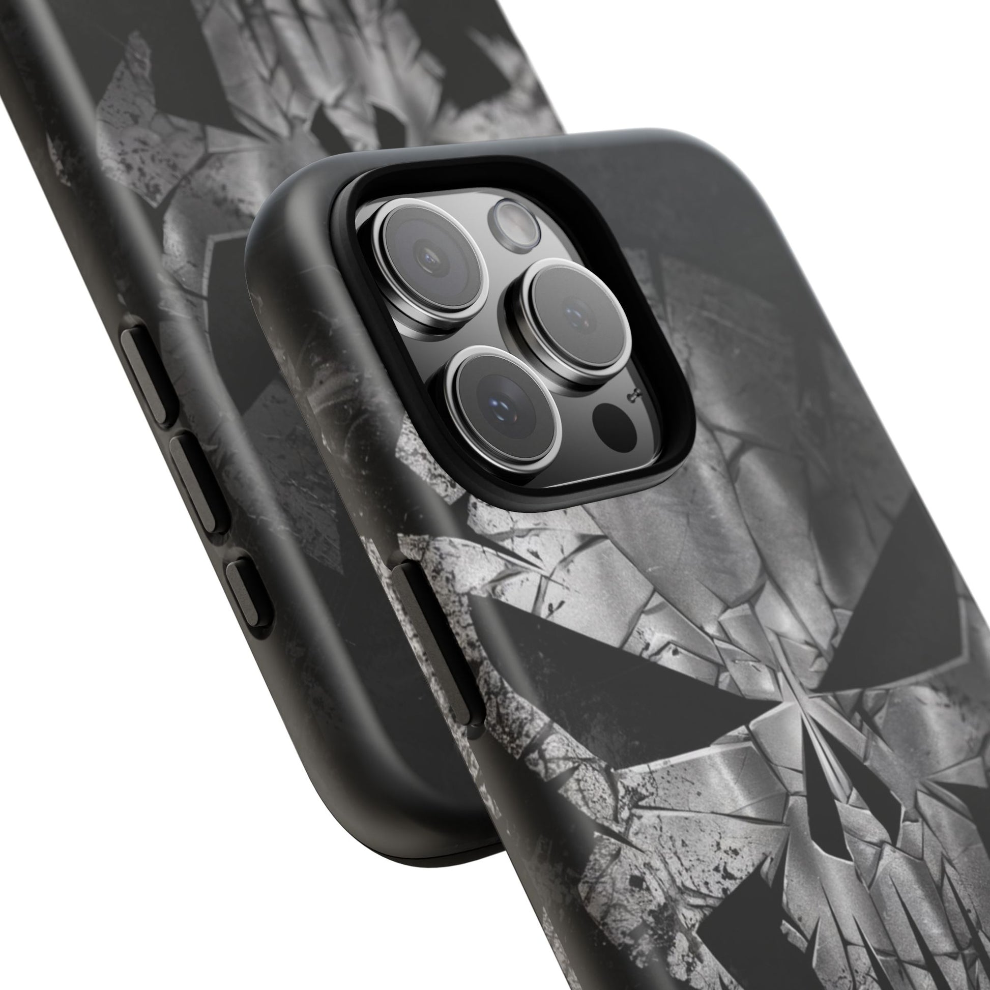 The Punisher Logo Art Tough Cases for iPhones, Samsung, and Pixel