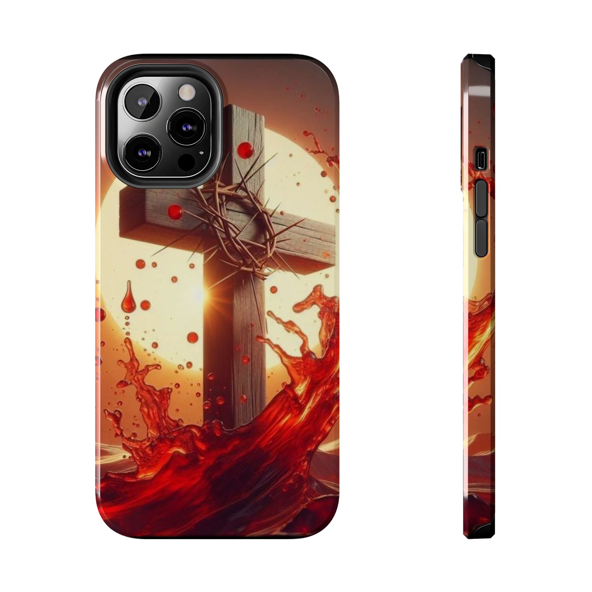 Blood of Christ Christian Theme Phone Cases for iPhones & Samsung Phones
