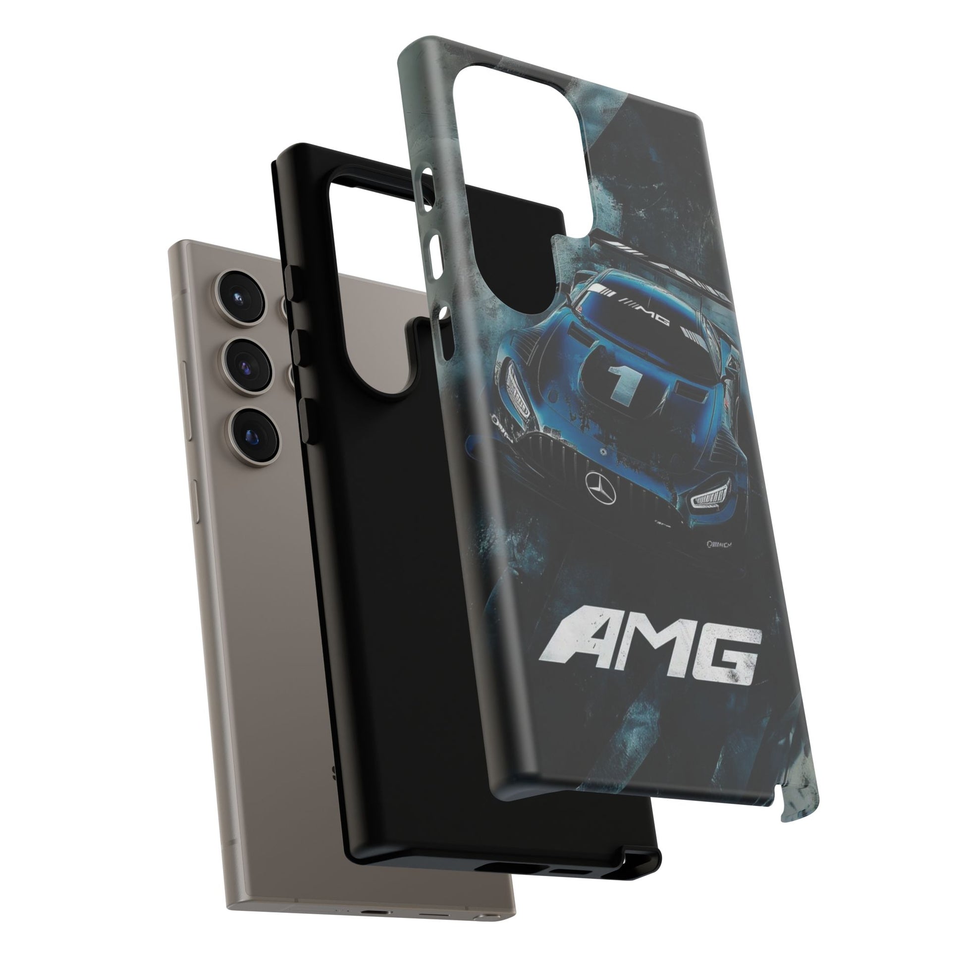 Mercedes AMG Racing Car Tough Cases for iPhones, Samsung, and Pixel