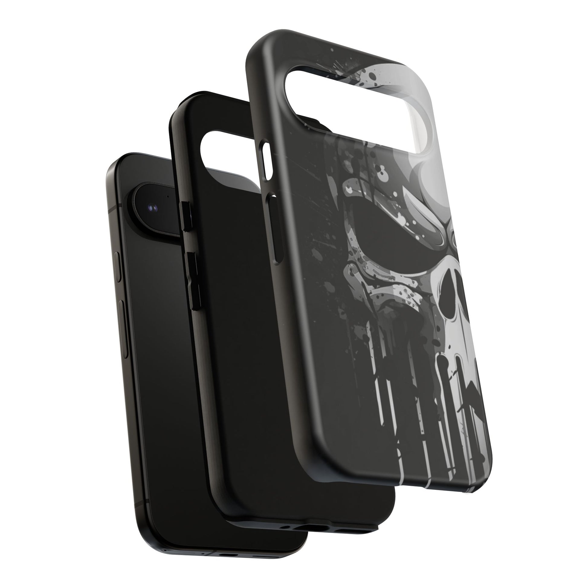 Punisher Skull Tough Cases for iPhones, Samsung, and Pixel