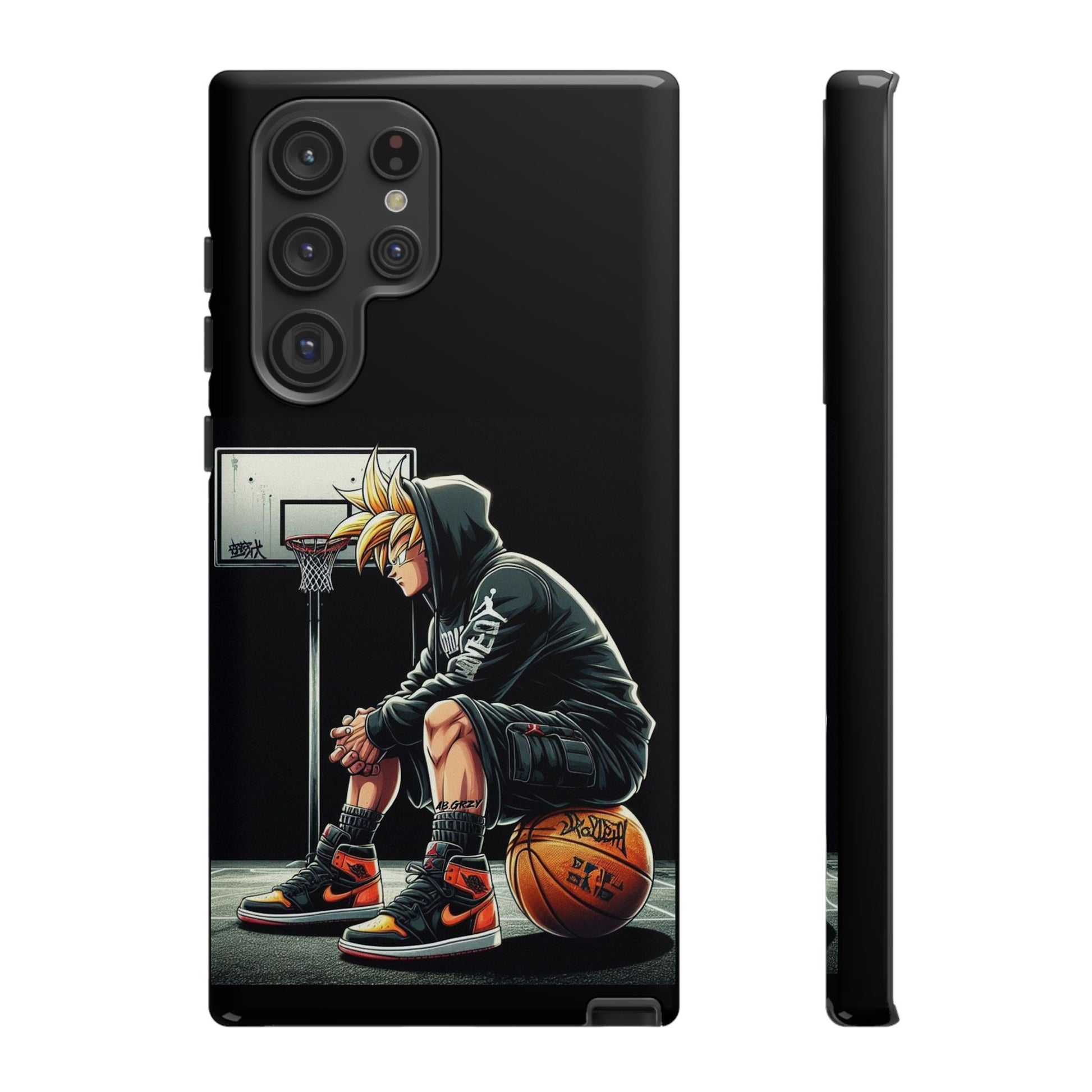 Son Goku Basketball Tough Cases for iPhones, Samsung, and Pixel