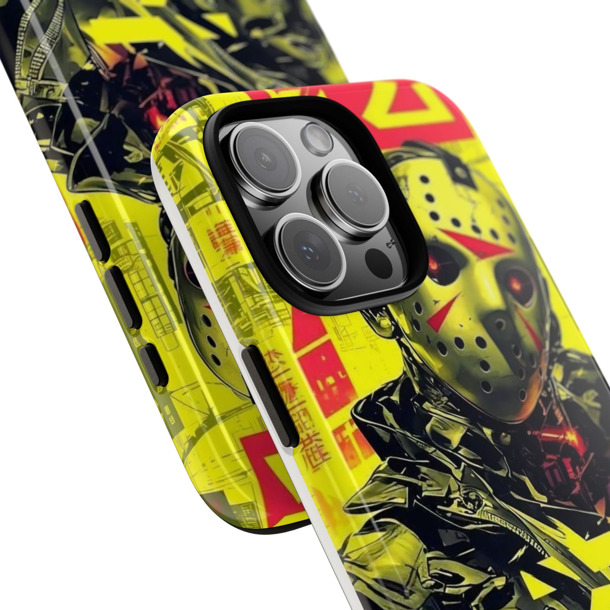 Cyberpunk X Jason Voorhees Tough Cases for iPhones, Samsung, and Pixel