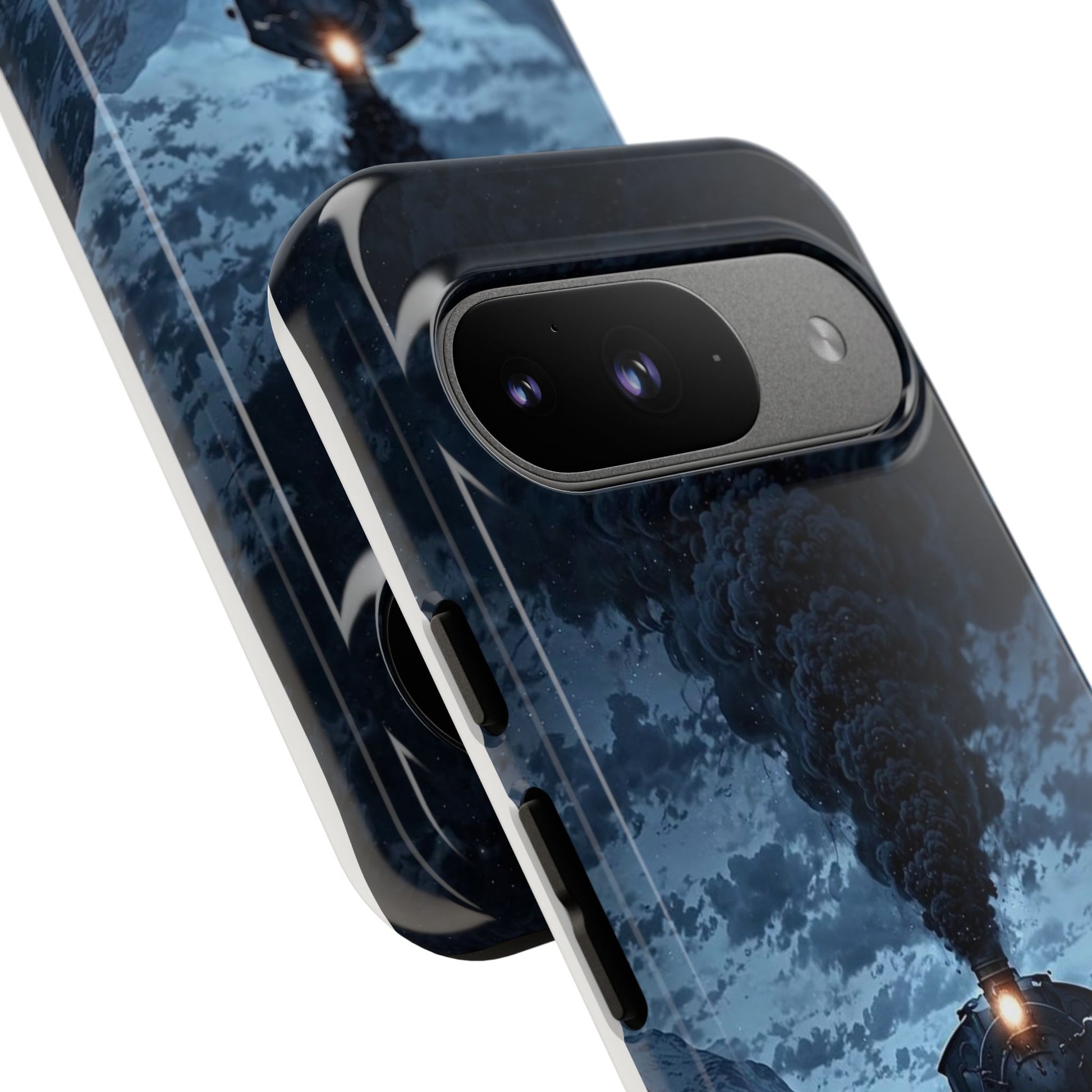Steam Engine Train Themed Tough Cases for iPhones, Samsung, and Pixel