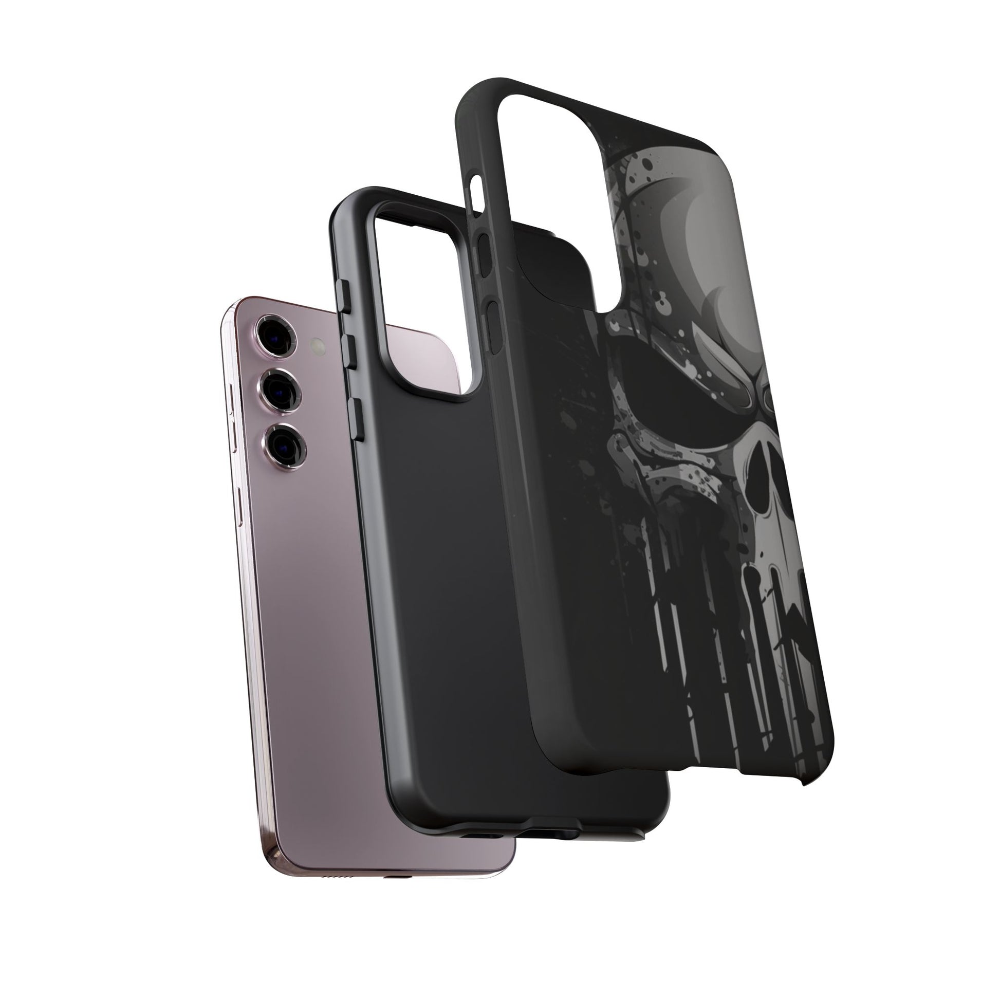 Punisher Skull Tough Cases for iPhones, Samsung, and Pixel
