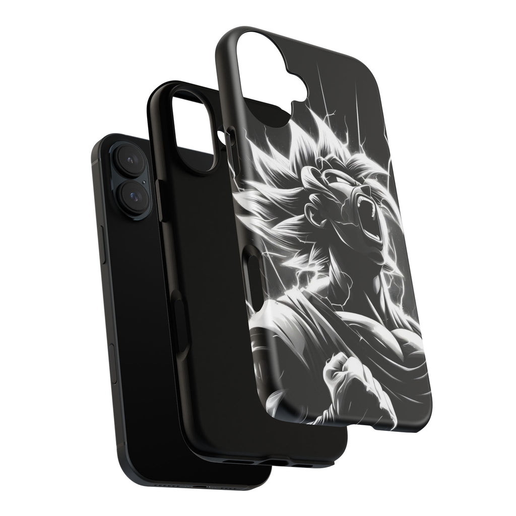 Anime Saiyan Rage Dragon ball Z Tough Cases for iPhones, Samsung, and Pixel