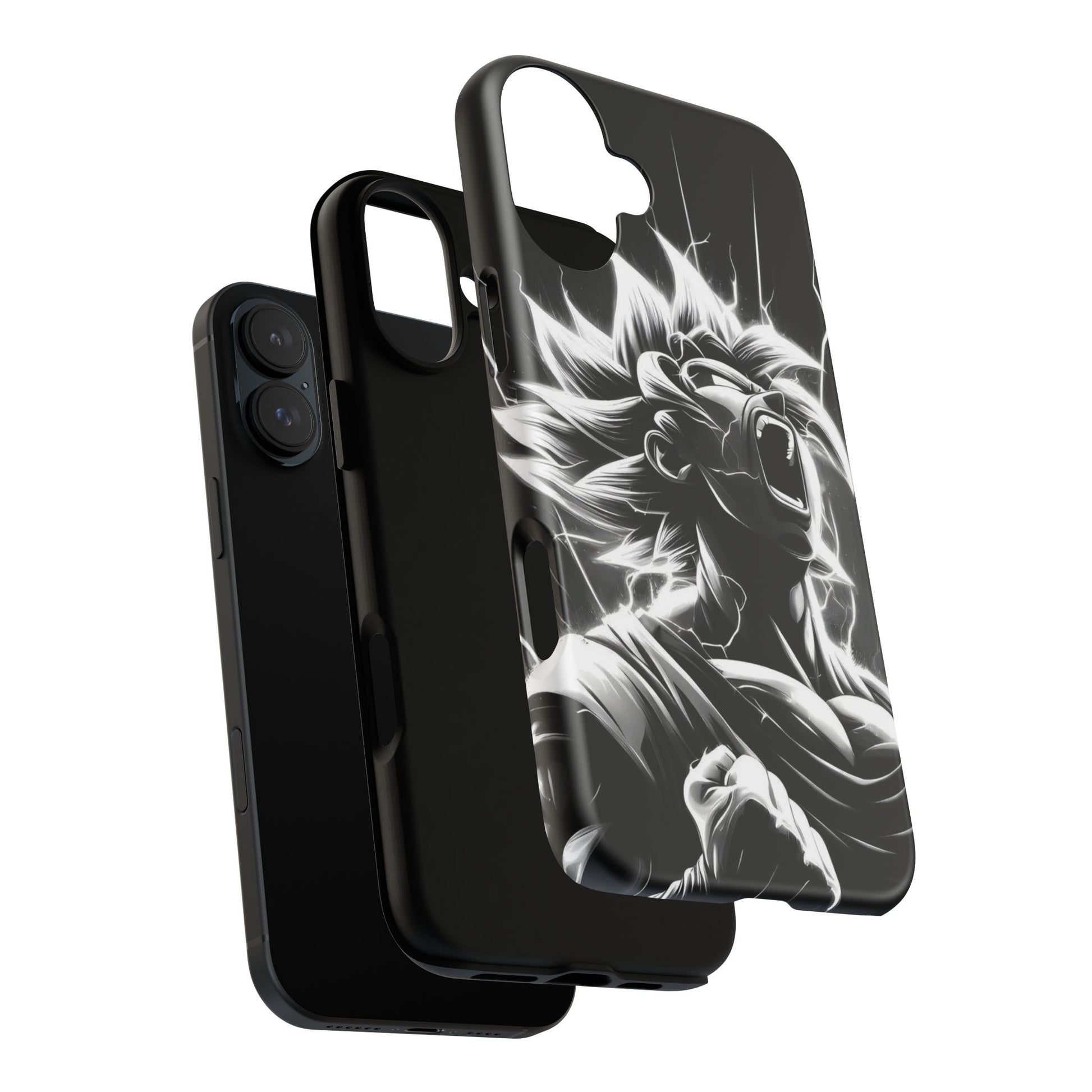 Anime Saiyan Rage Dragon ball Z Tough Cases for iPhones, Samsung, and Pixel