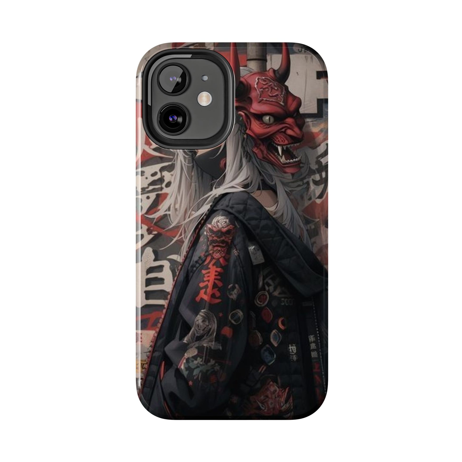 Anime Kabuki Mask Theme Phone Cases for Iphones & Samsung Durable