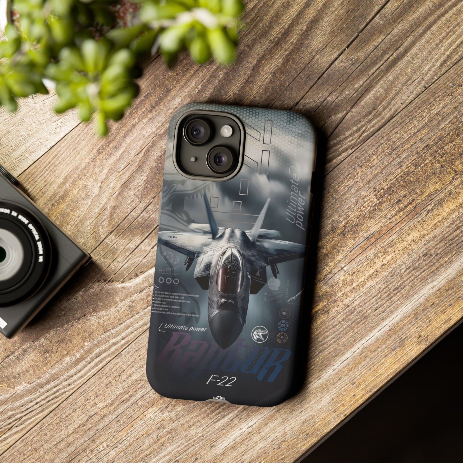 F-22 Raptor Fighter Jet Tough Cases for iPhones, Samsung, and Pixel