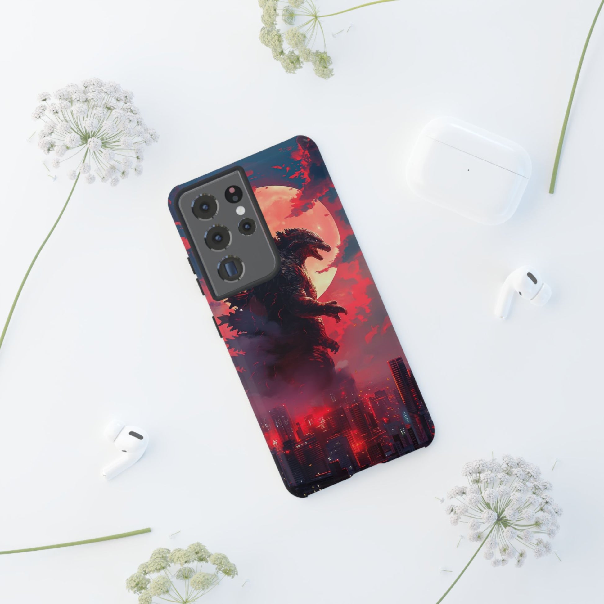King of Monsters Godzilla Tough Phone Cases for iPhones, Samsung, and Pixel