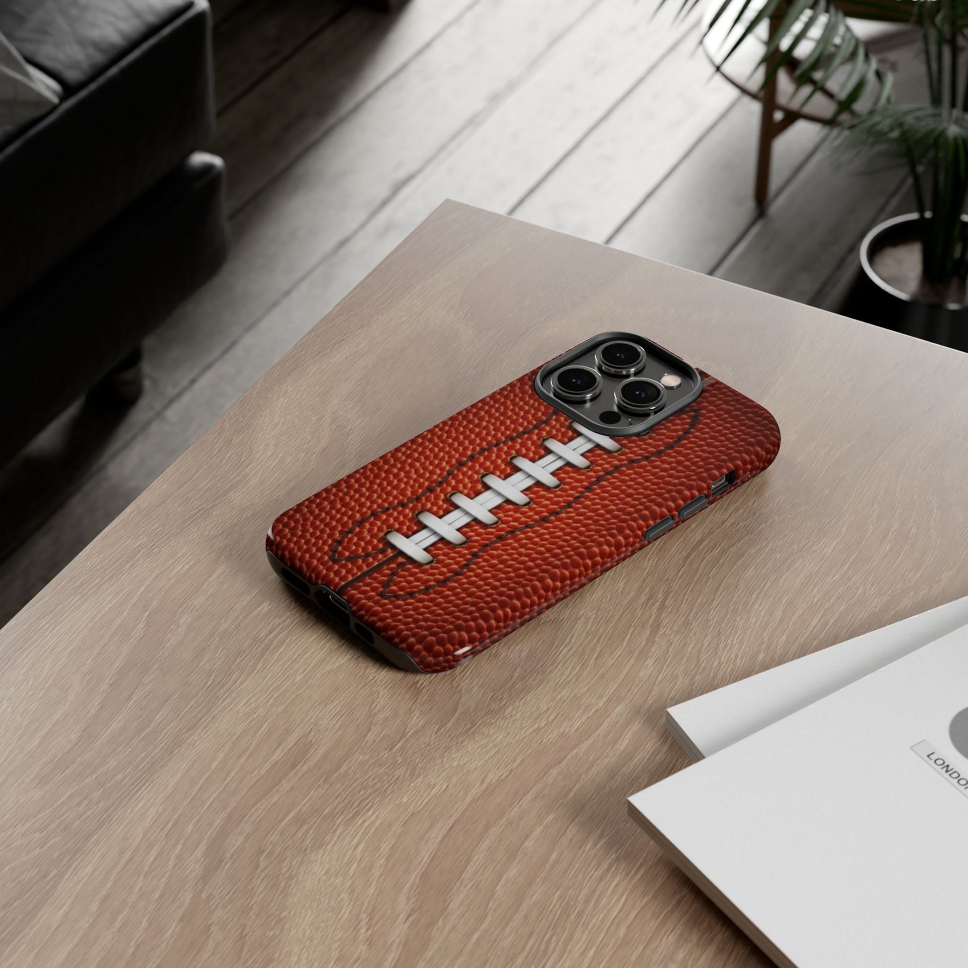 Football Pigskin Print Tough Cases for iPhones, Samsung, and Pixel