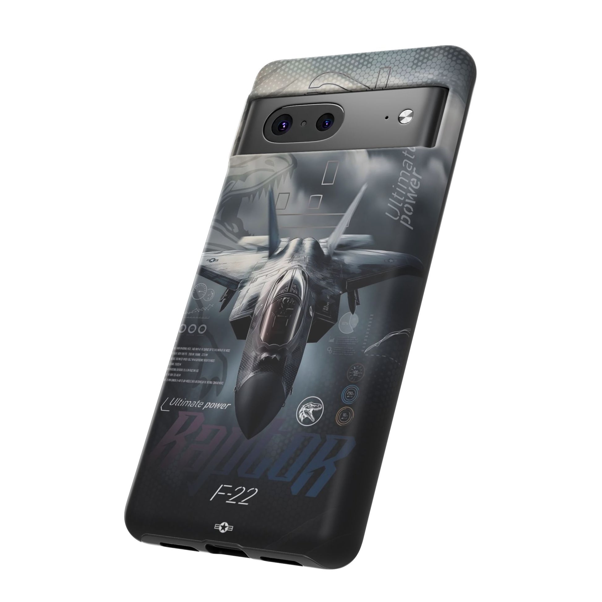 F-22 Raptor Fighter Jet Tough Cases for iPhones, Samsung, and Pixel