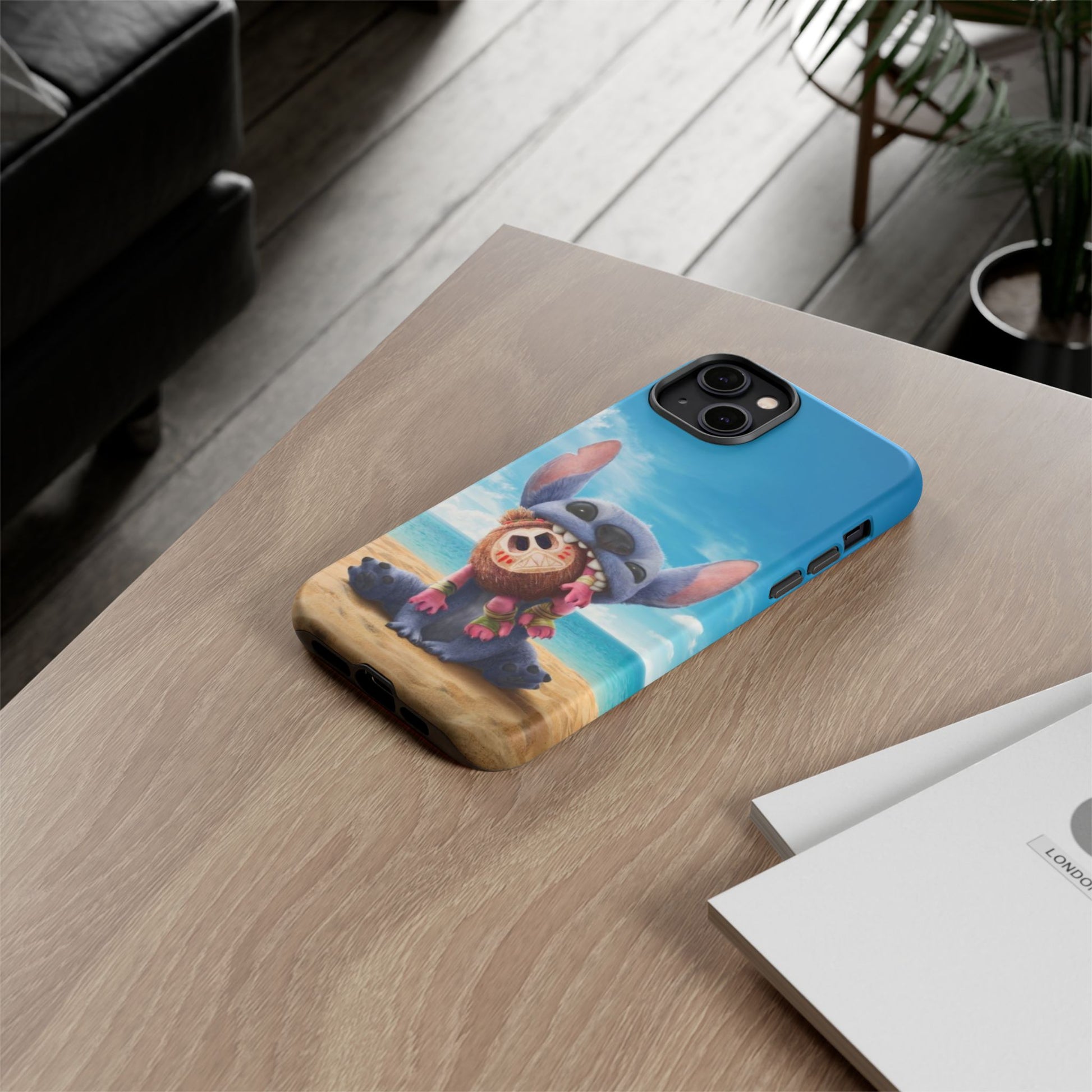 Stitch Beach Sunset Landscape Phone Case for iPhone, Samsung Galaxy, & Pixel Phones