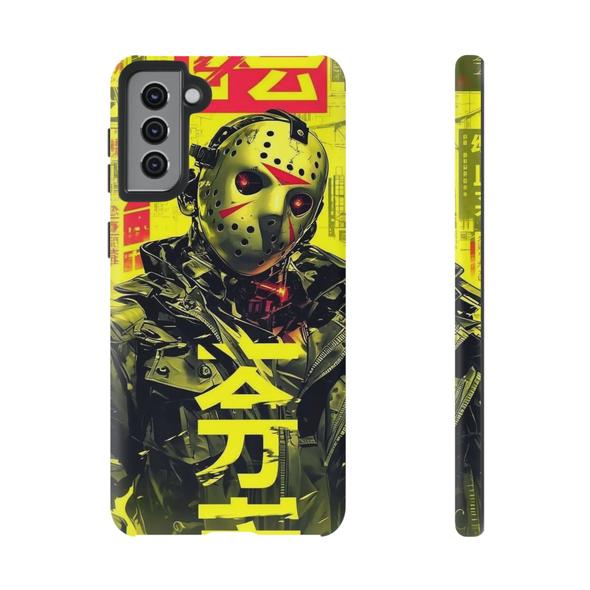 Cyberpunk X Jason Voorhees Tough Cases for iPhones, Samsung, and Pixel