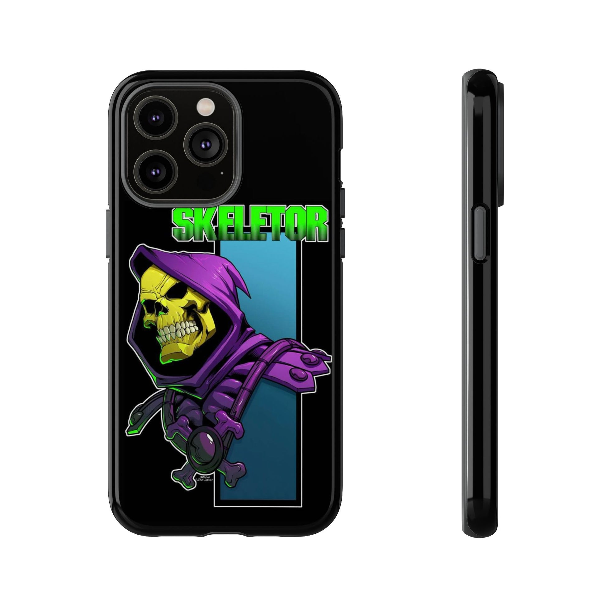 Skeletor Tough Cases for iPhones, Samsung, and Pixel