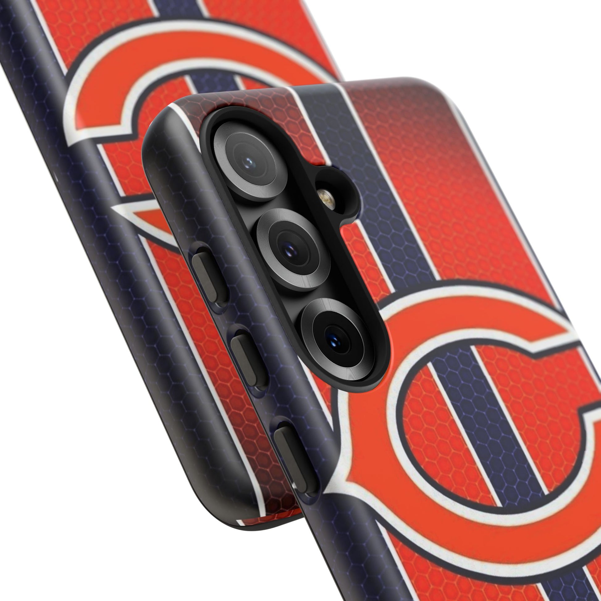 Chicago Bears Stripes Football Phone Case, Tough Cases for iPhones, Samsung, and Pixel