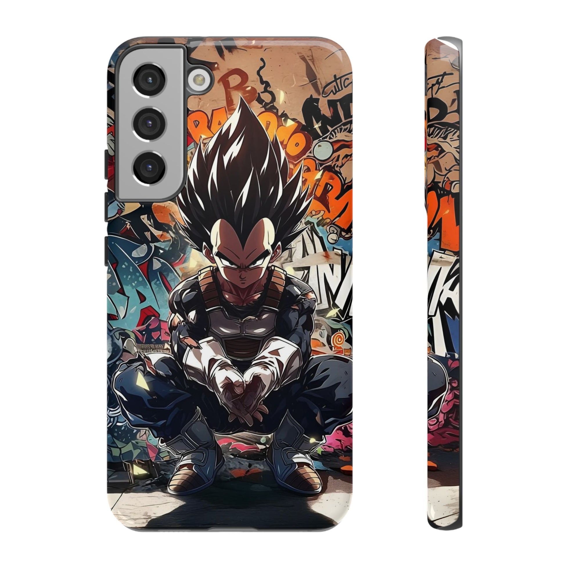 Anime Vegeta Dragon ball Z Tough Cases for iPhones, Samsung, and Pixel