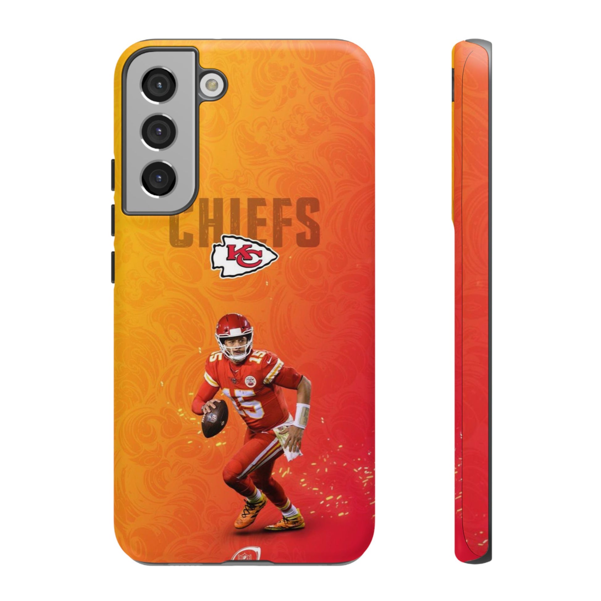 Kansas City Chiefs Patrick Mahomes Football Tough Cases for iPhones, Samsung, and Pixel