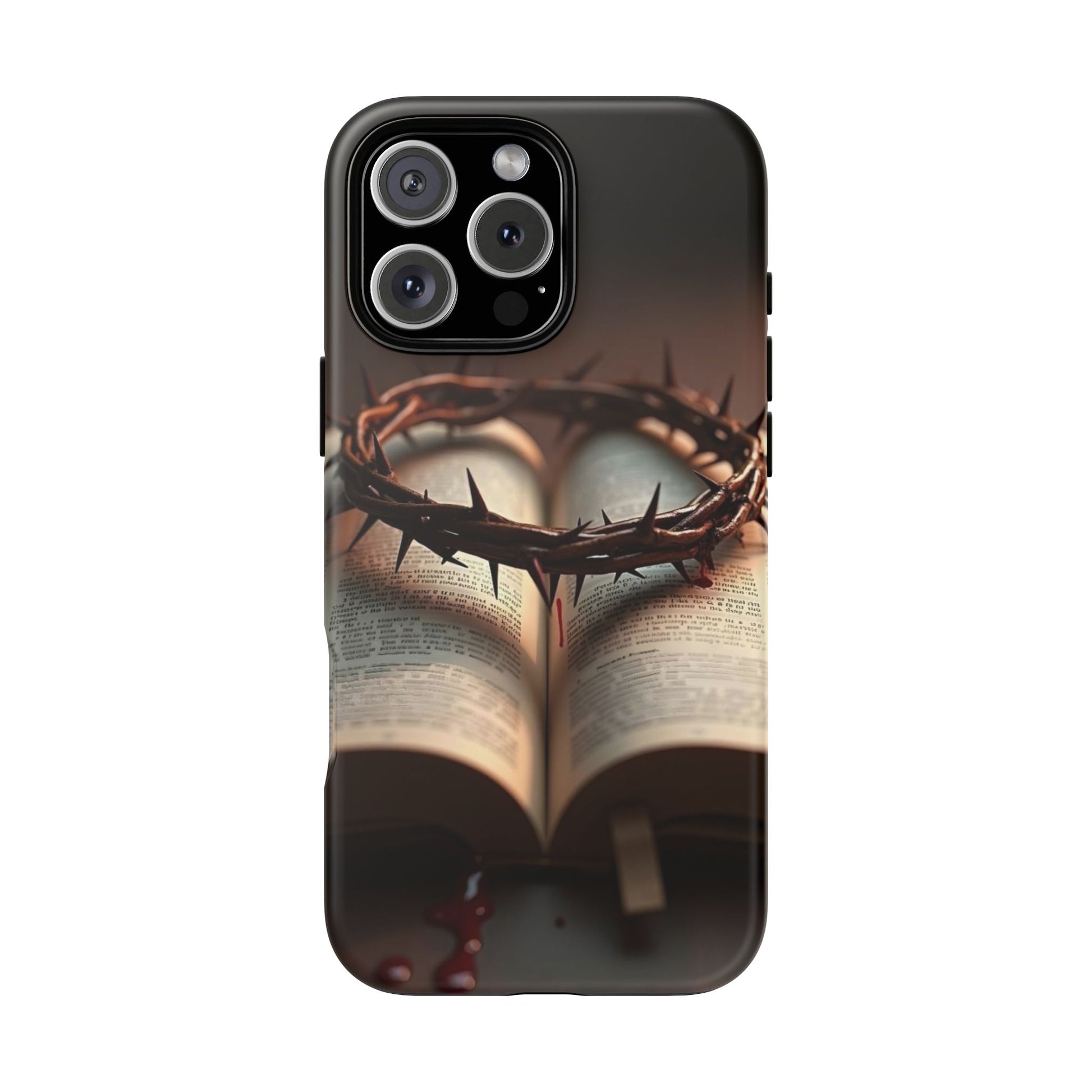 Crown of Thorns and Bible Christian Tough Cases for iPhones, Samsung, and Pixel