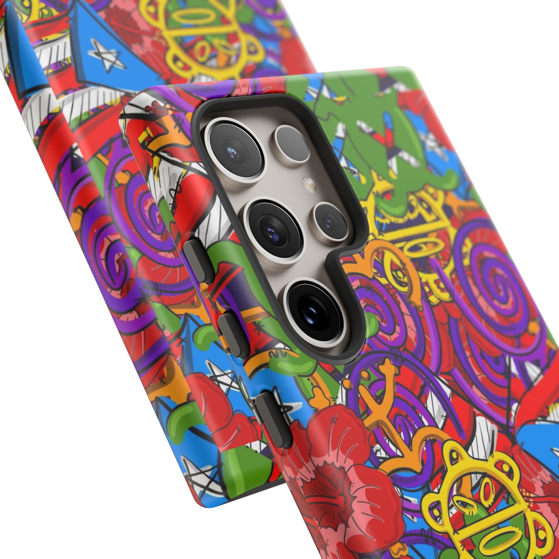 Puerto Rico Taino Tribal Art Tough Cases for iPhones, Samsung, and Pixel