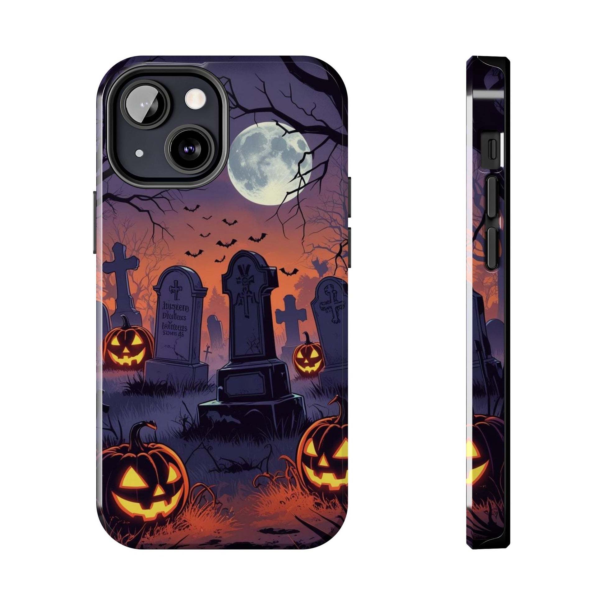 Graveyard Halloween Theme Phone Cases for iPhones & Samsung Phones
