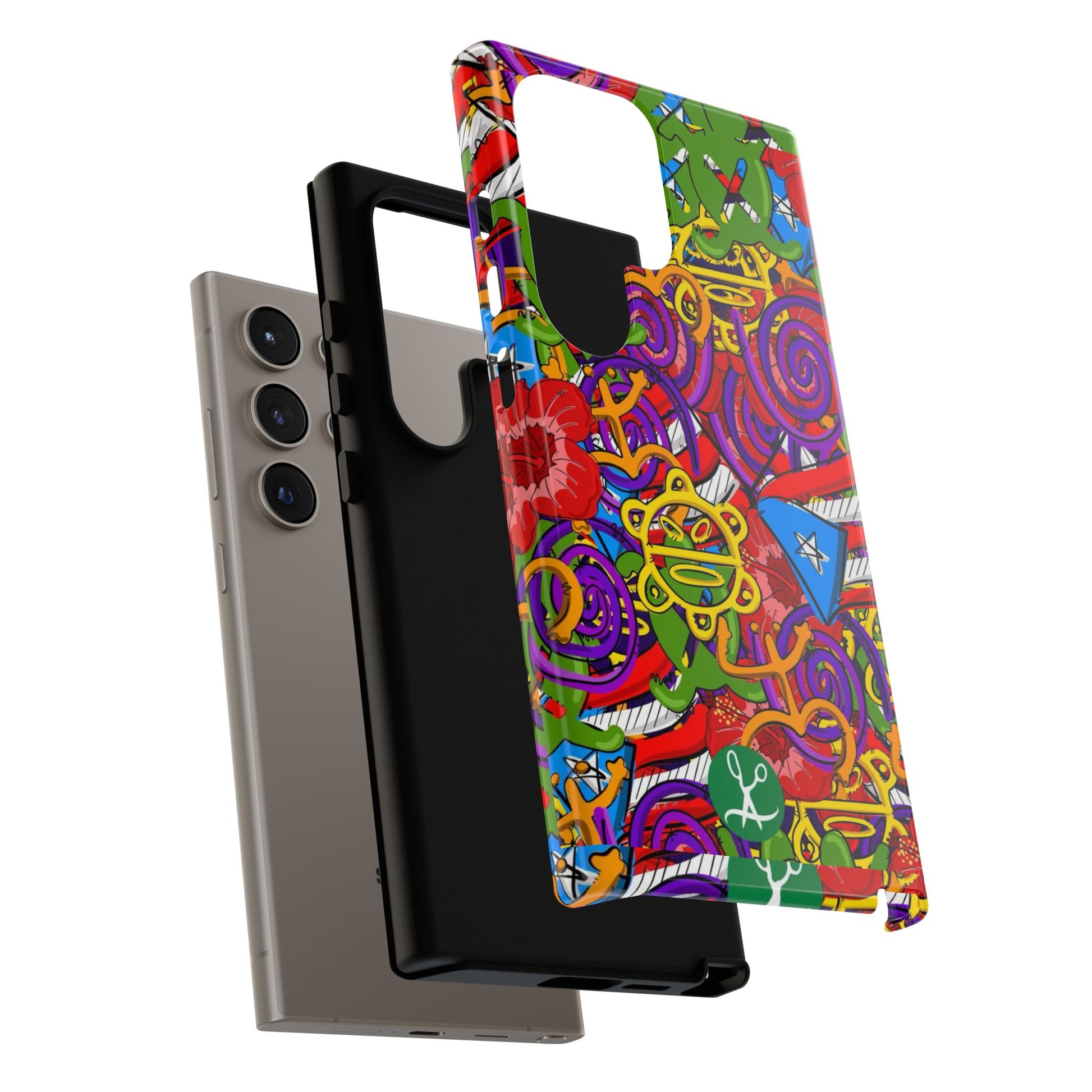 Puerto Rico Taino Tribal Art Tough Cases for iPhones, Samsung, and Pixel