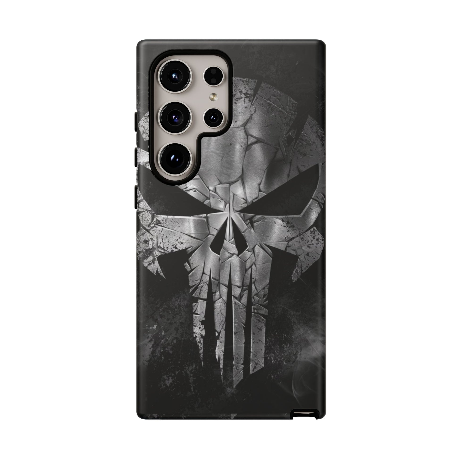 The Punisher Logo Art Tough Cases for iPhones, Samsung, and Pixel
