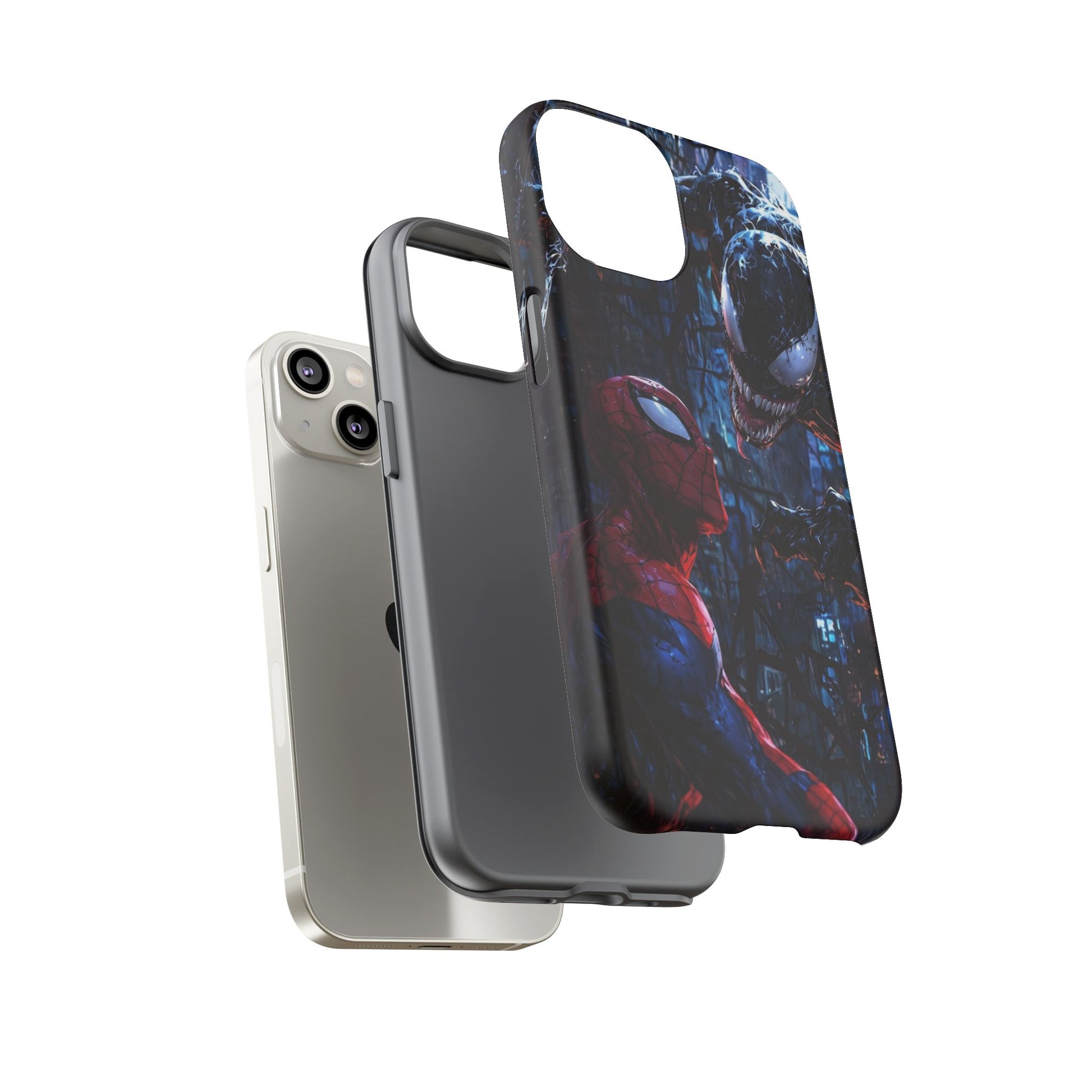 Venom x Spiderman Phone Case, Tough Cases for iPhones, Samsung, and Pixel