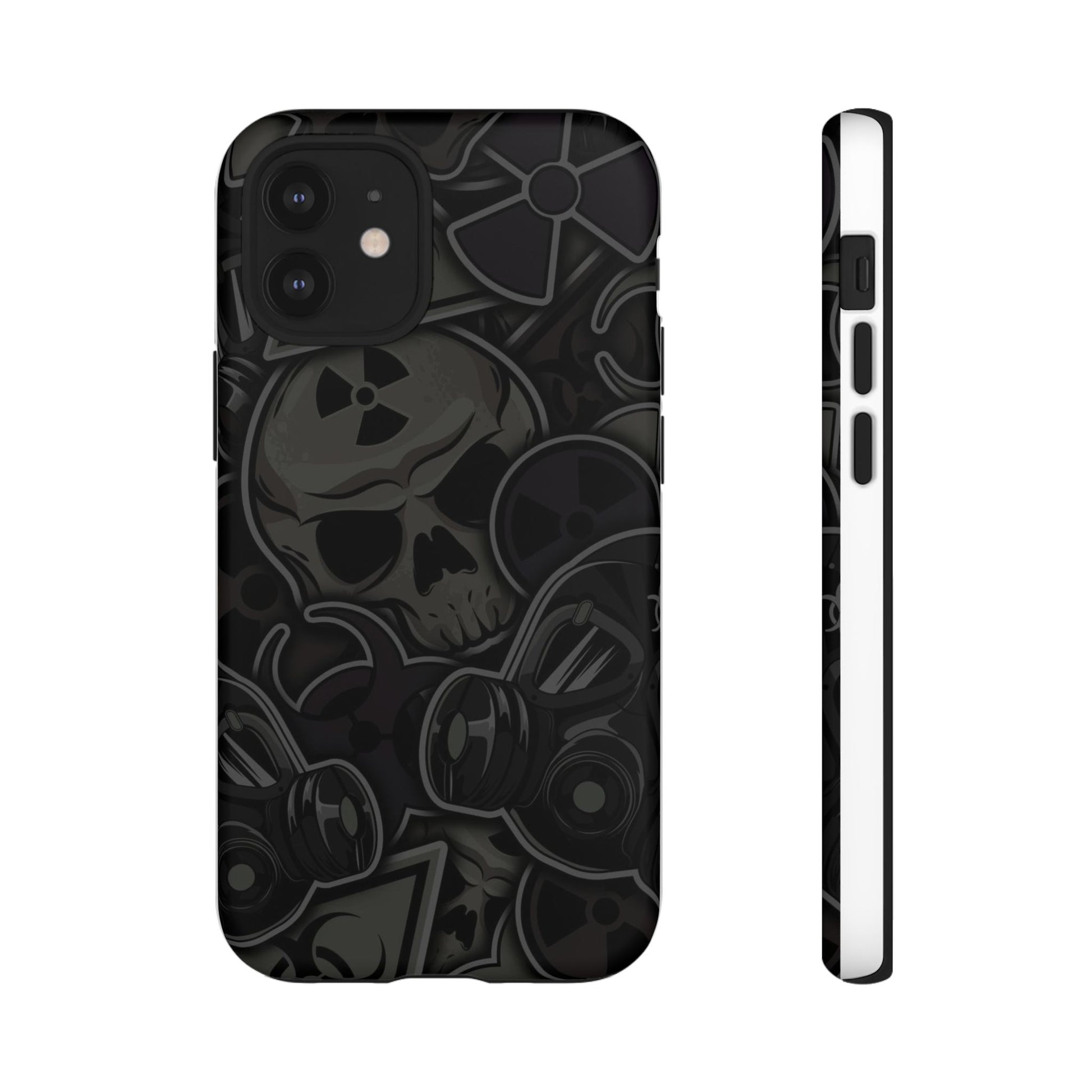 Tough Cases Phone Case, Edgy Skull Design Phone Cover, Gothic Cell Phone Shell