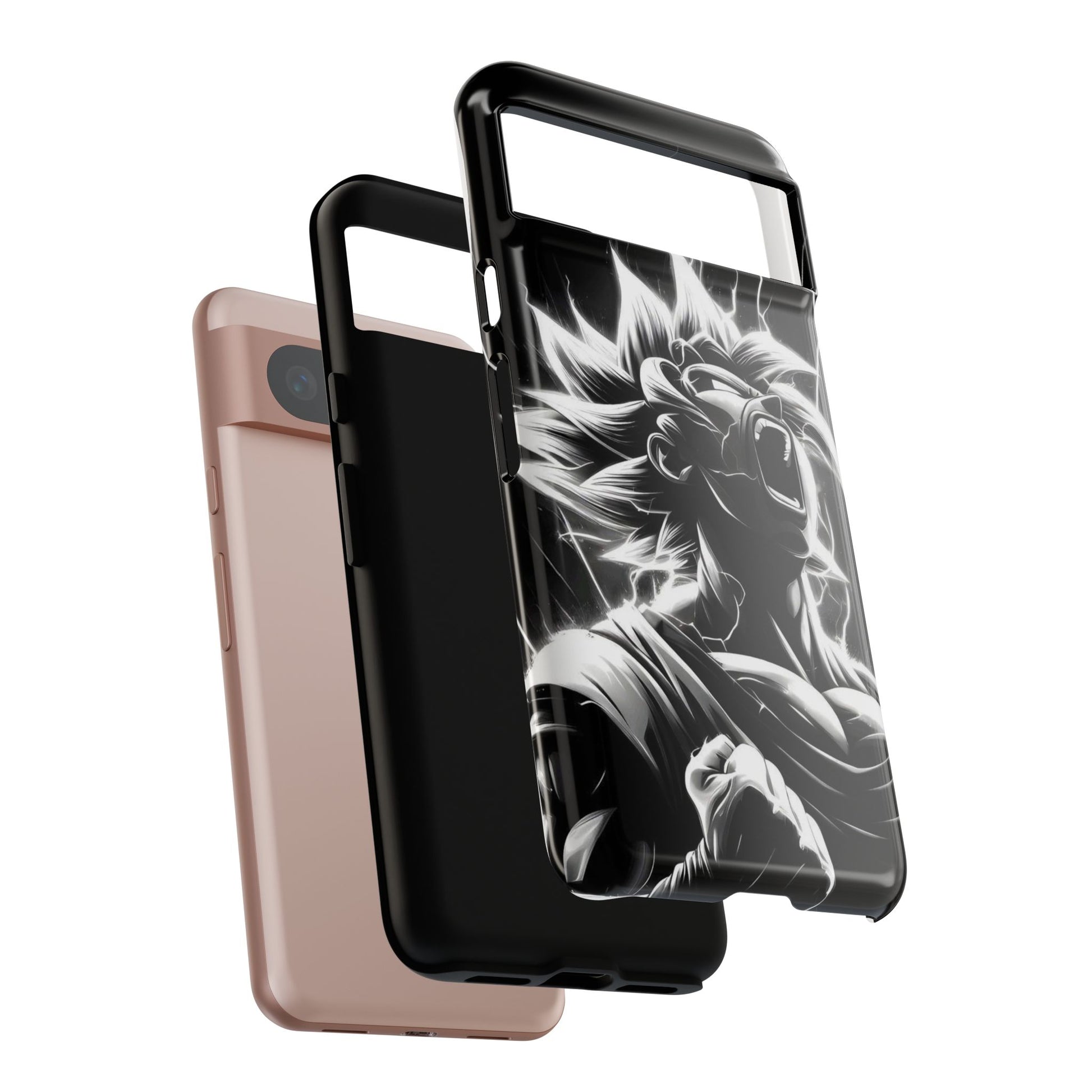Anime Saiyan Rage Dragon ball Z Tough Cases for iPhones, Samsung, and Pixel