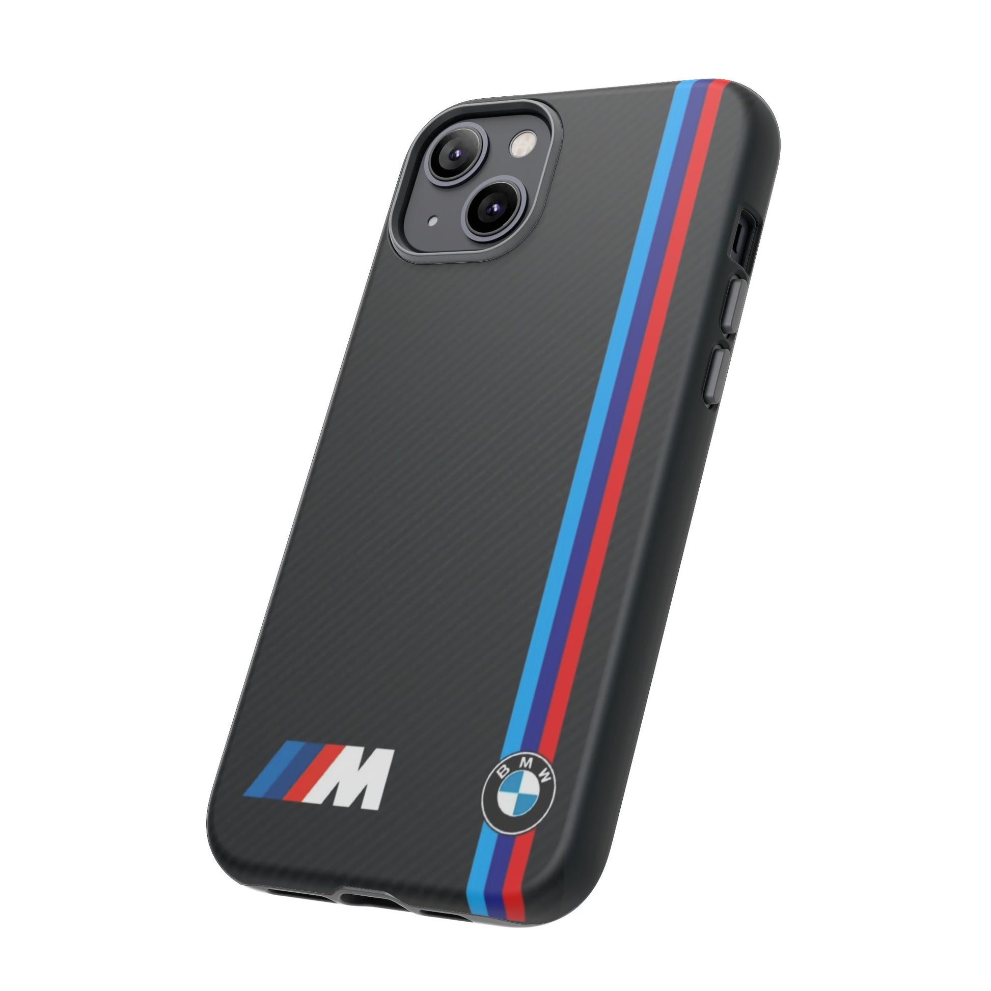 BMW M Stripes Carbon Fiber Design Tough Cases for iPhones, Samsung, and Pixel