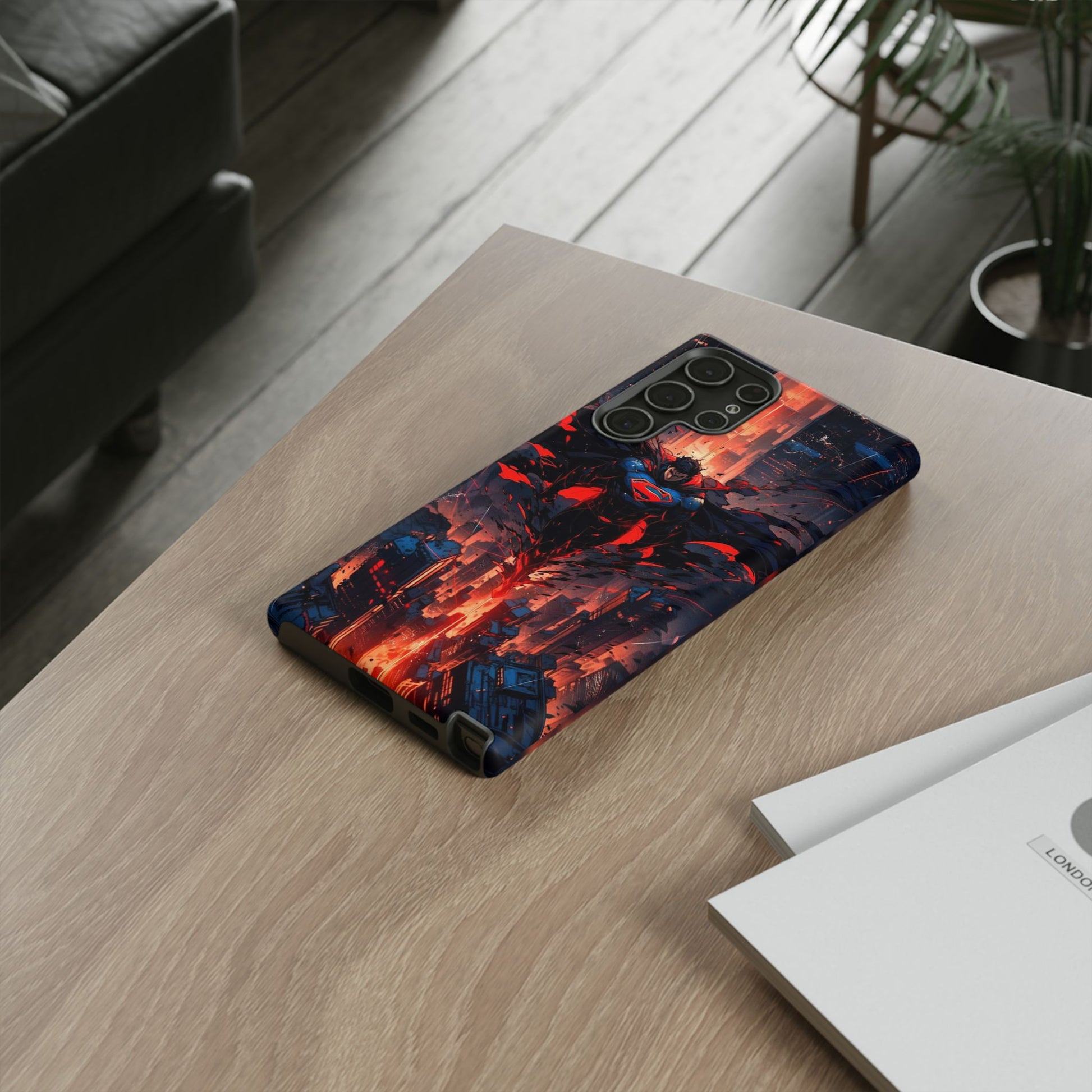 Anime Superman Tough Cases for iPhones, Samsung, and Pixel