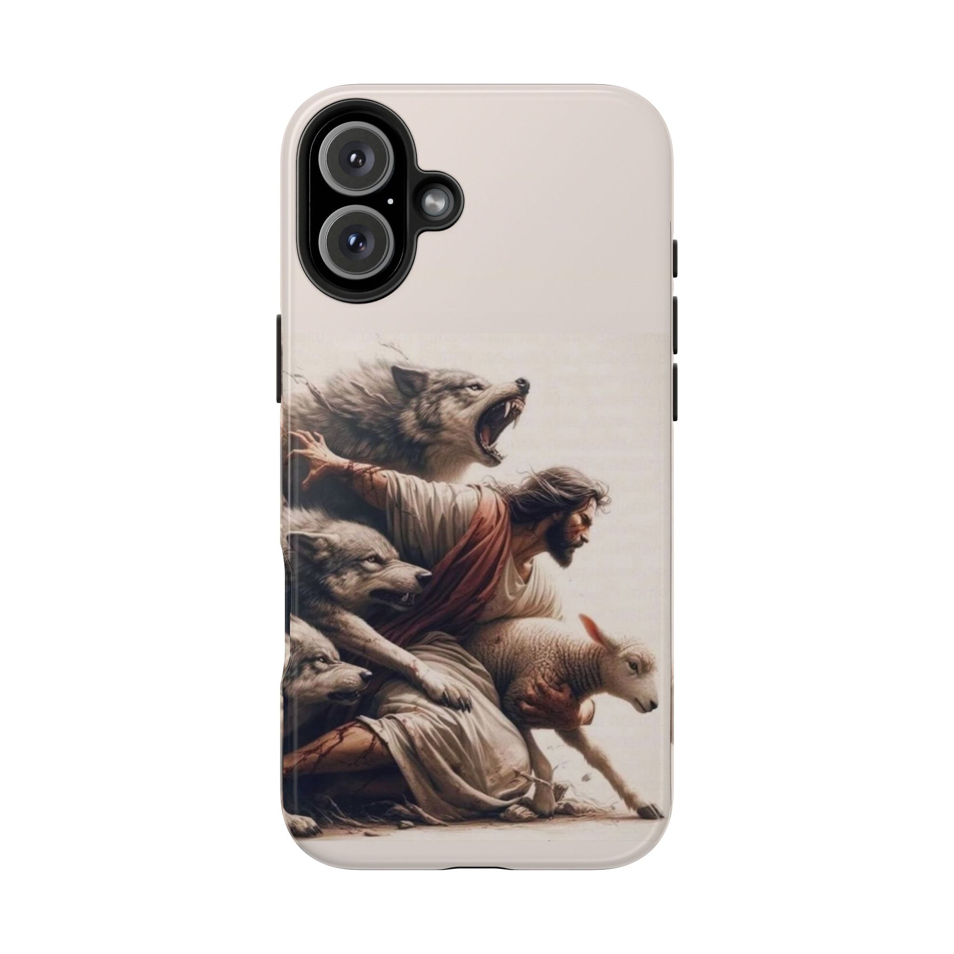 Jesus x Wolves Christian Themed Tough Phone Cases for Iphones & Samsung Phones