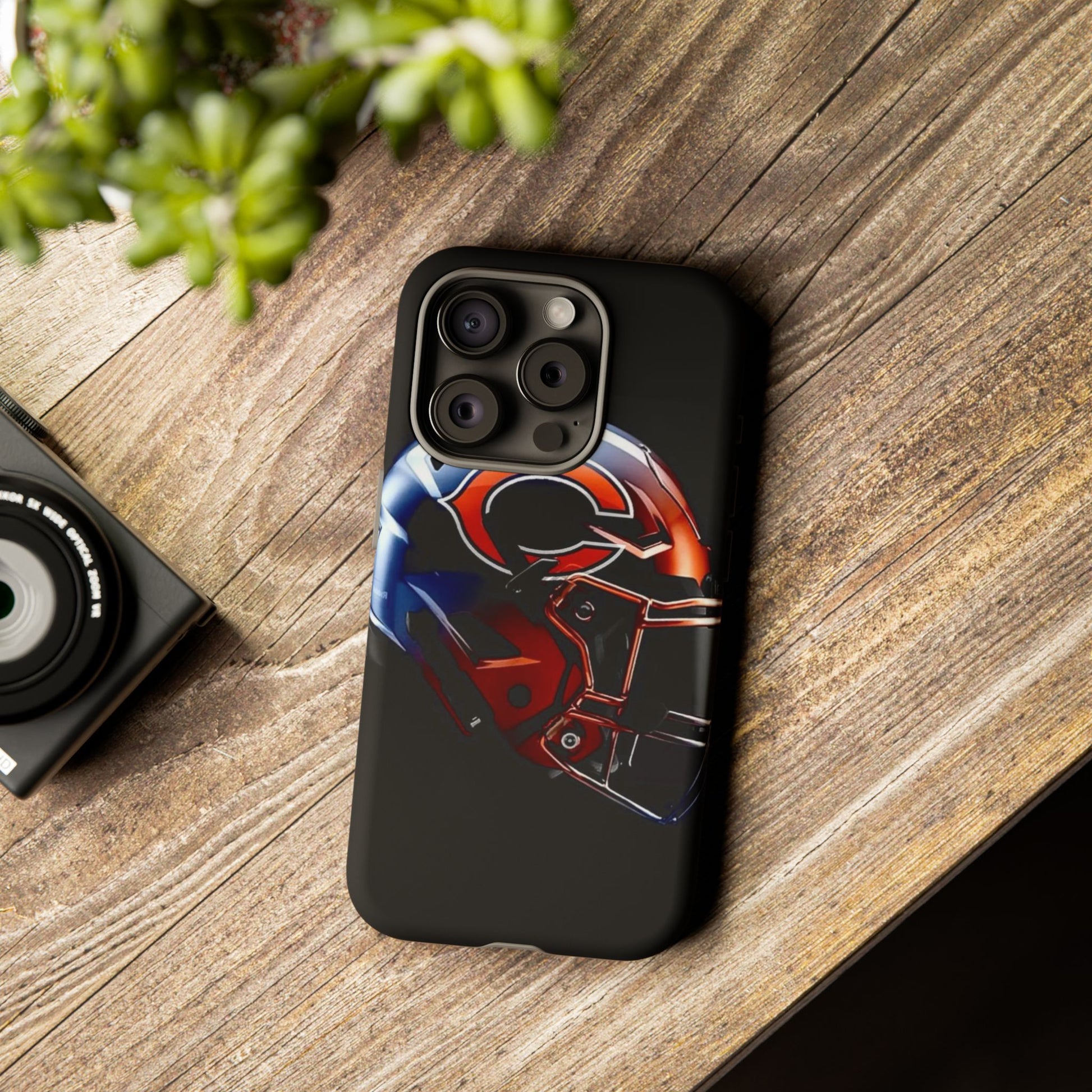 Football Helmet Chicago Bears Phone Case, Tough Cases for iPhones, Samsung, and Pixel