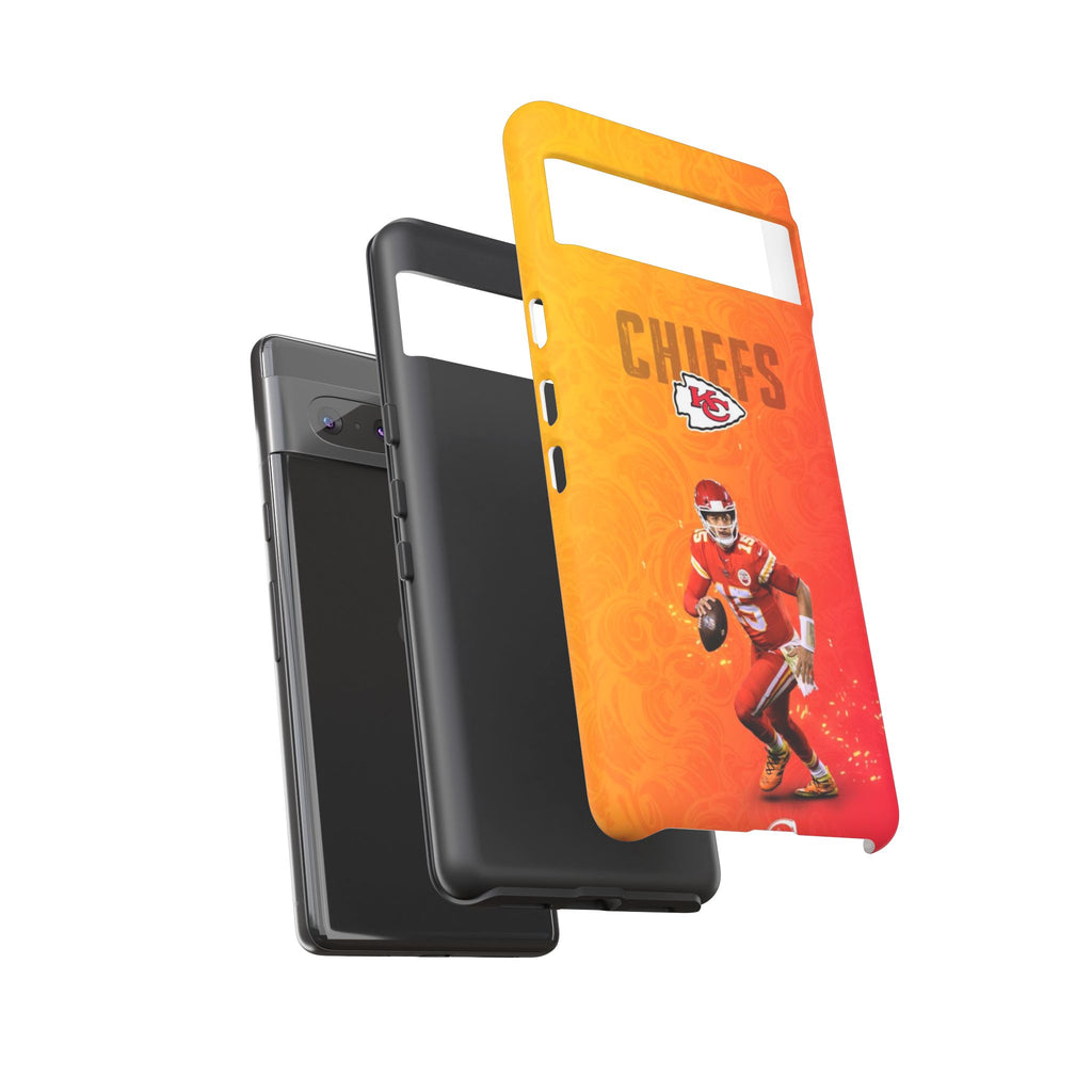 Kansas City Chiefs Patrick Mahomes Football Tough Cases for iPhones, Samsung, and Pixel
