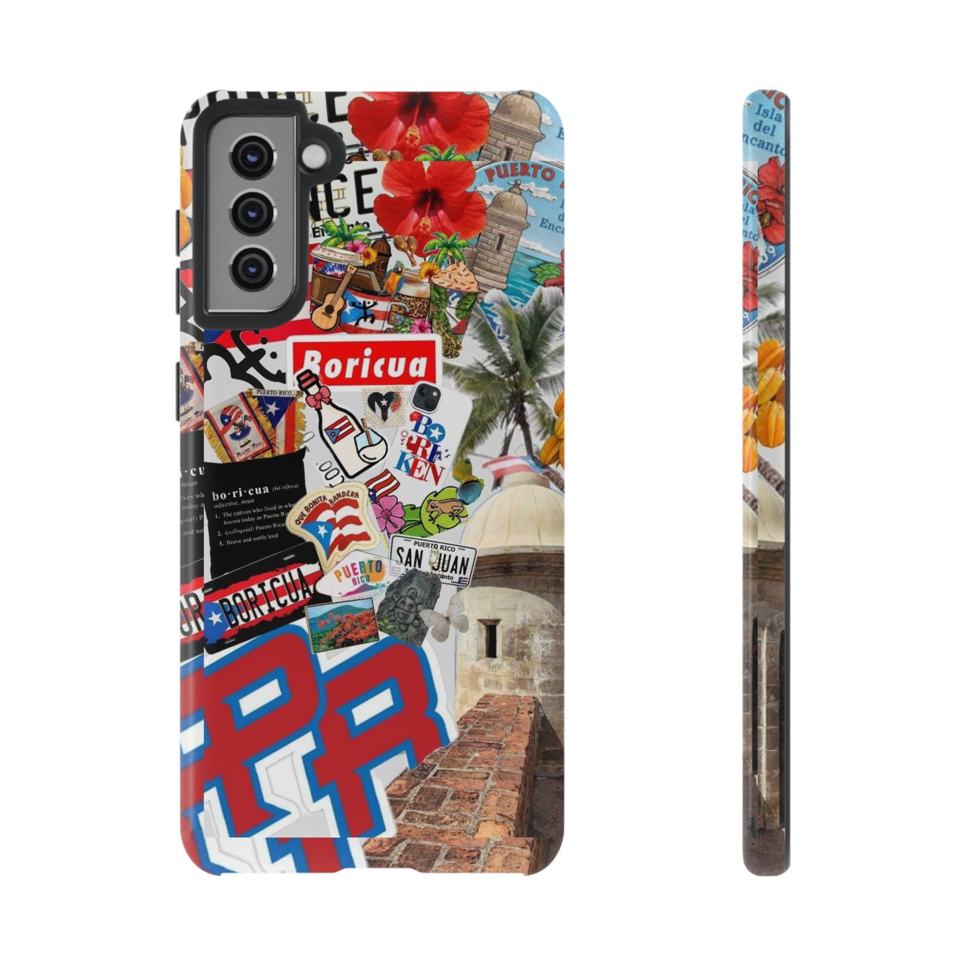 Puerto Rico Boricua Art Tough Cases for iPhones, Samsung, and Pixel
