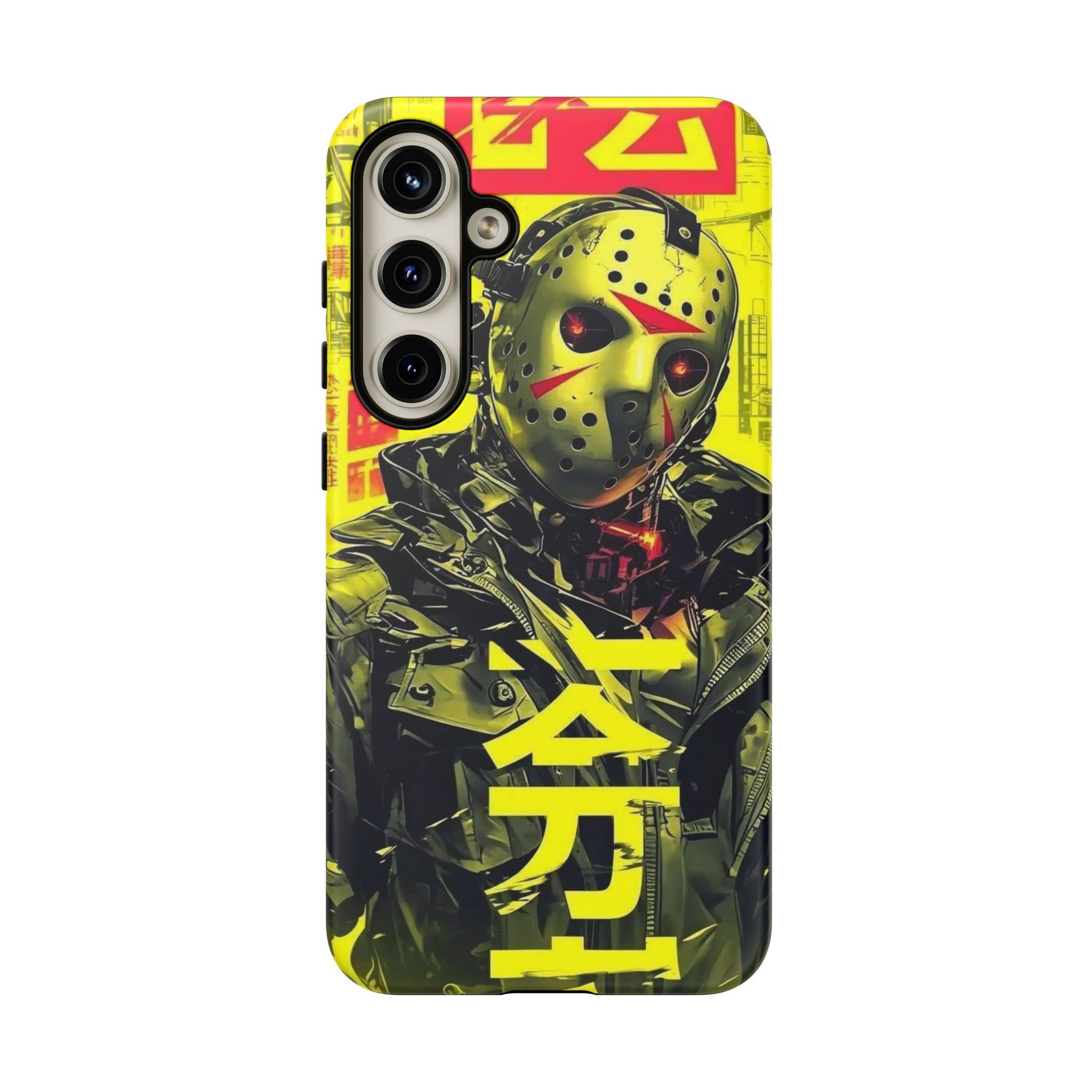 Cyberpunk X Jason Voorhees Tough Cases for iPhones, Samsung, and Pixel