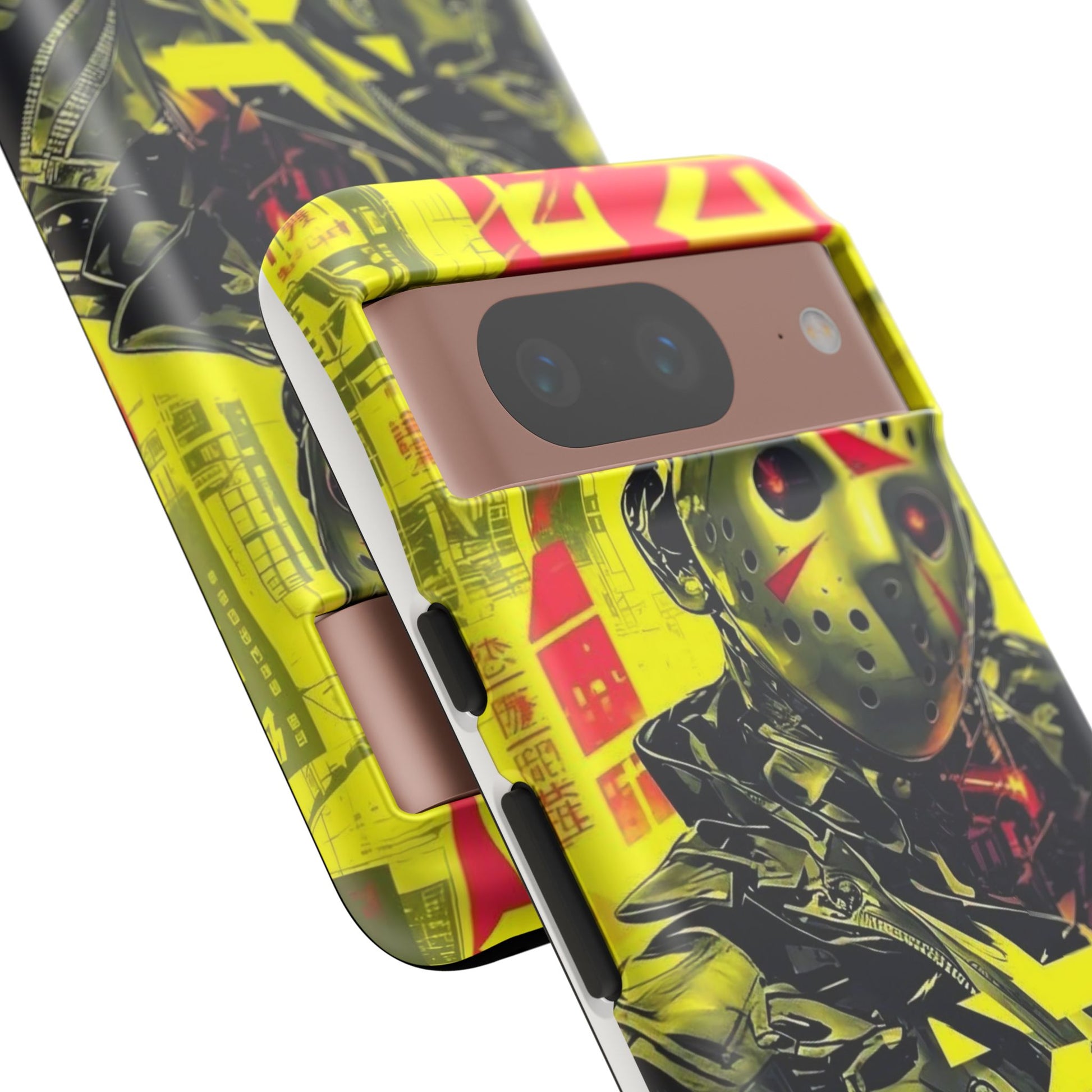 Cyberpunk X Jason Voorhees Tough Cases for iPhones, Samsung, and Pixel