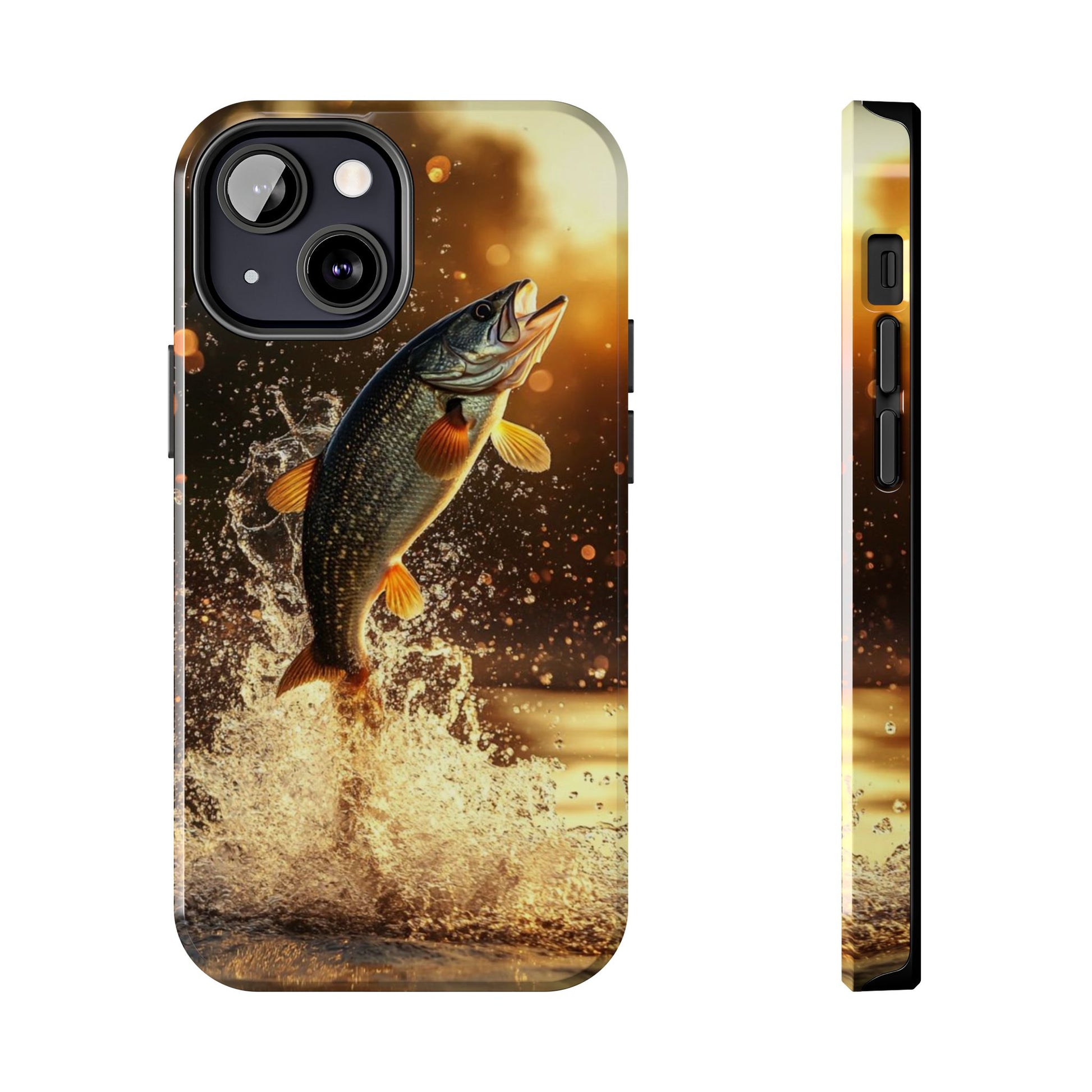 Jumping Bass Fish Theme Phone Cases for iPhones & Samsung Phones