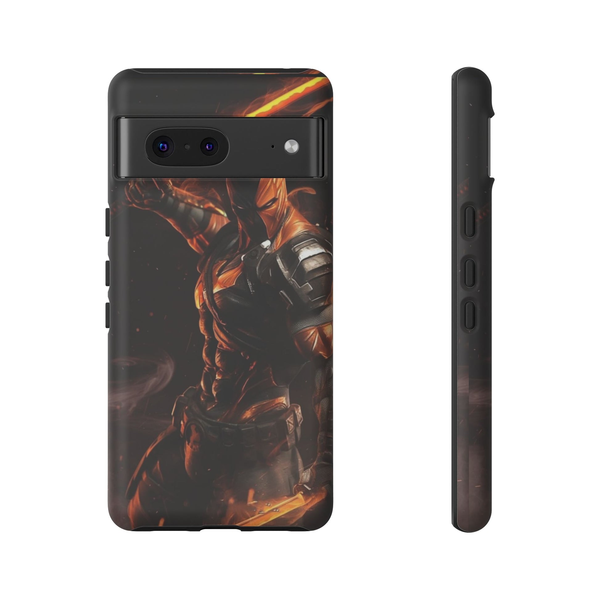 DC Comics Death Stroke Tough Cases for iPhones, Samsung, and Pixel